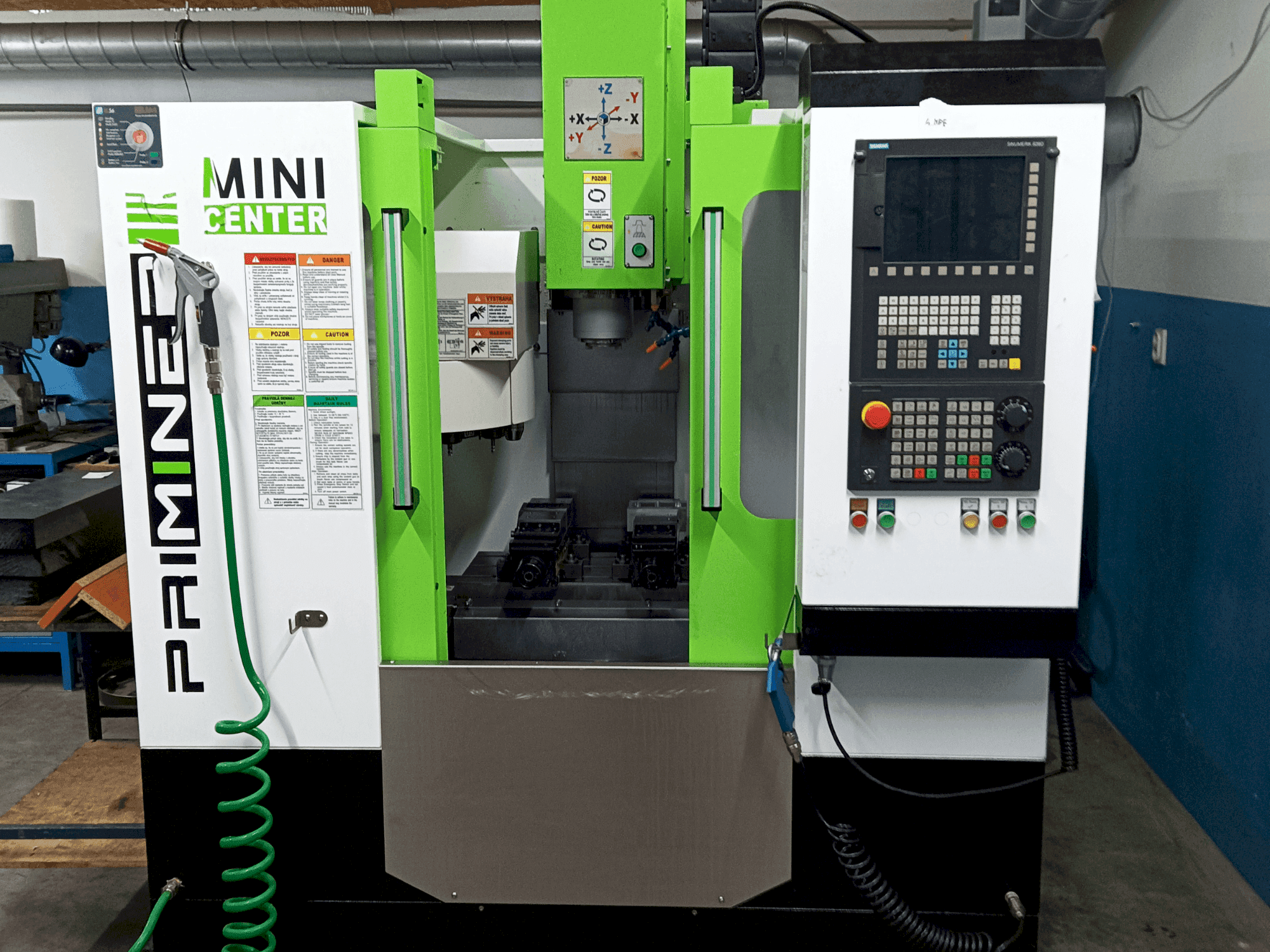 Makine  Priminer MINI - Önden görünüm