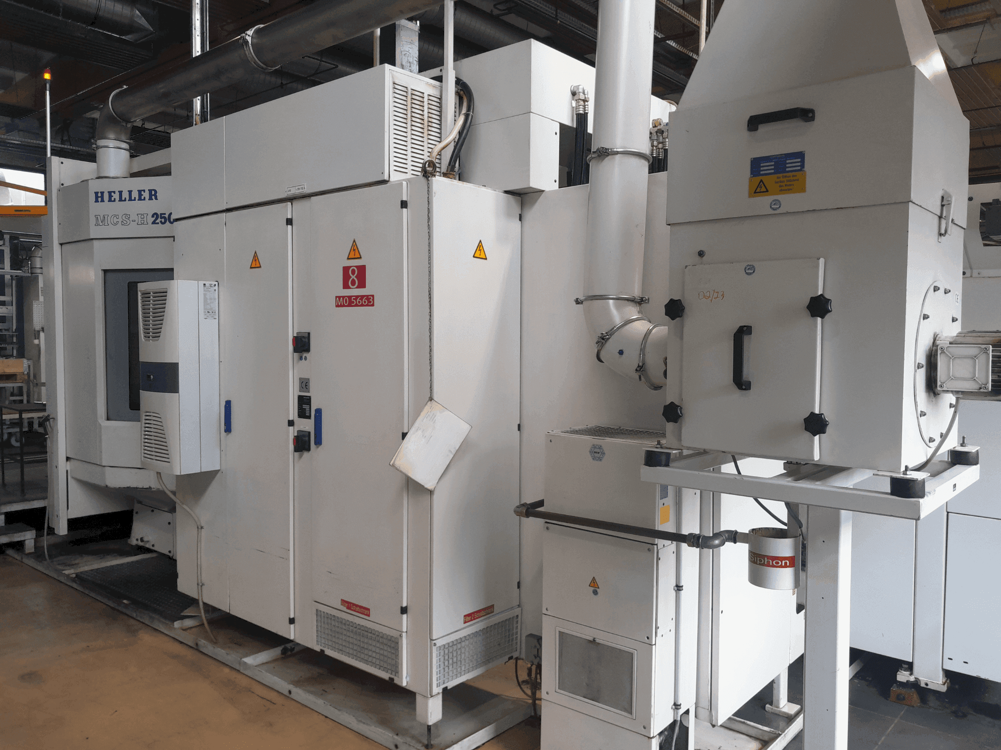 Makine  HELLER MCS-H 250 - Önden görünüm