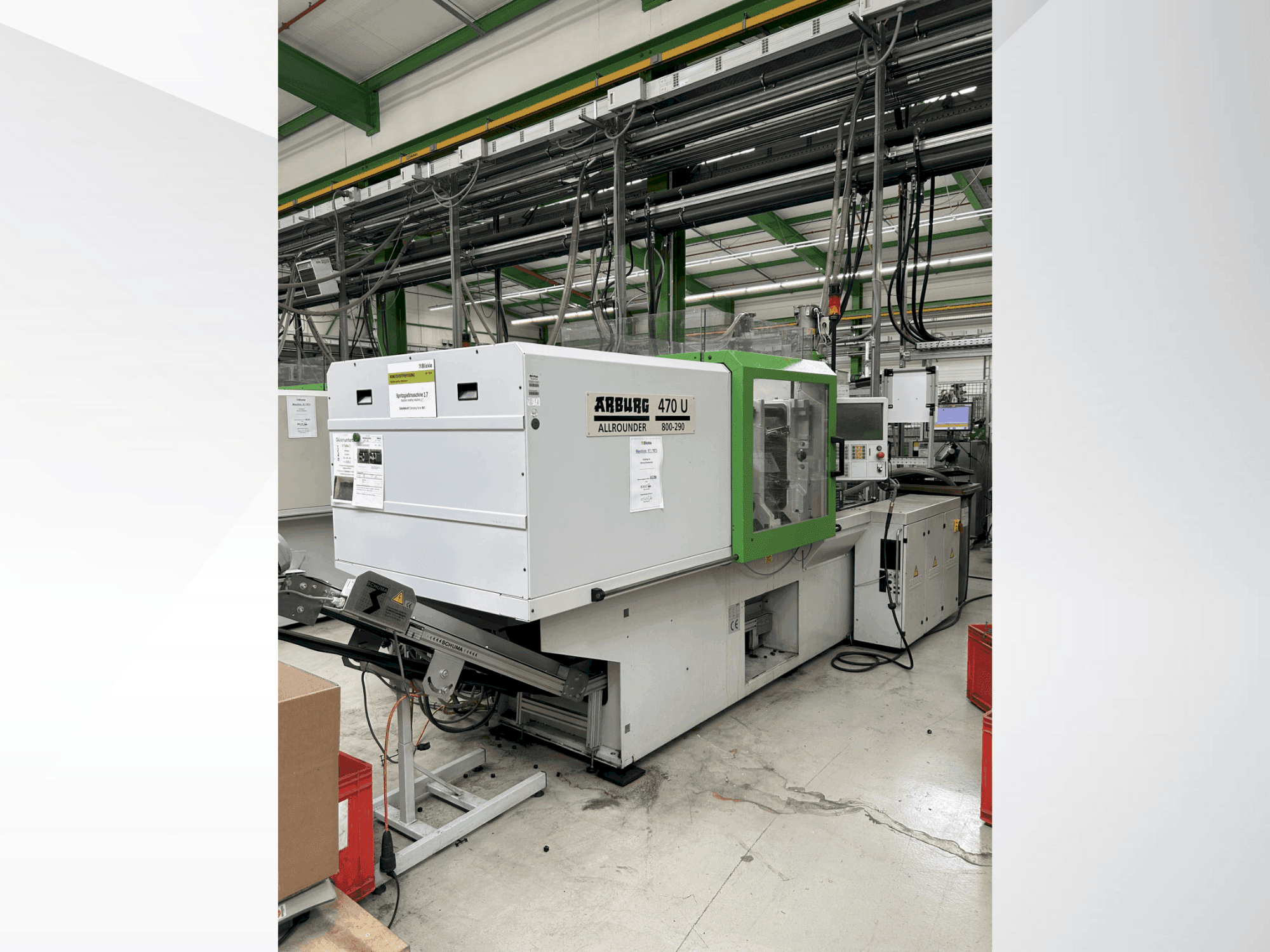 Makine  Arburg 470 U / 800-290 - Önden görünüm