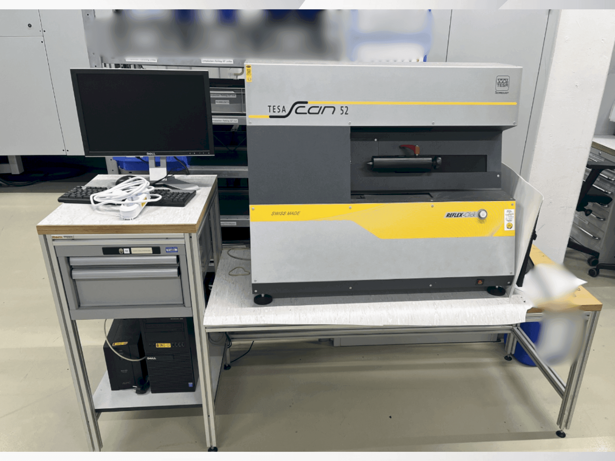 Makine  TESA Scan 52 - Önden görünüm