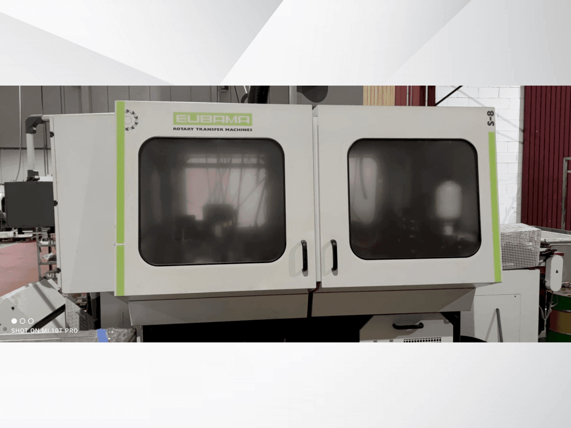 Makine  EUBAMA S8 - Önden görünüm