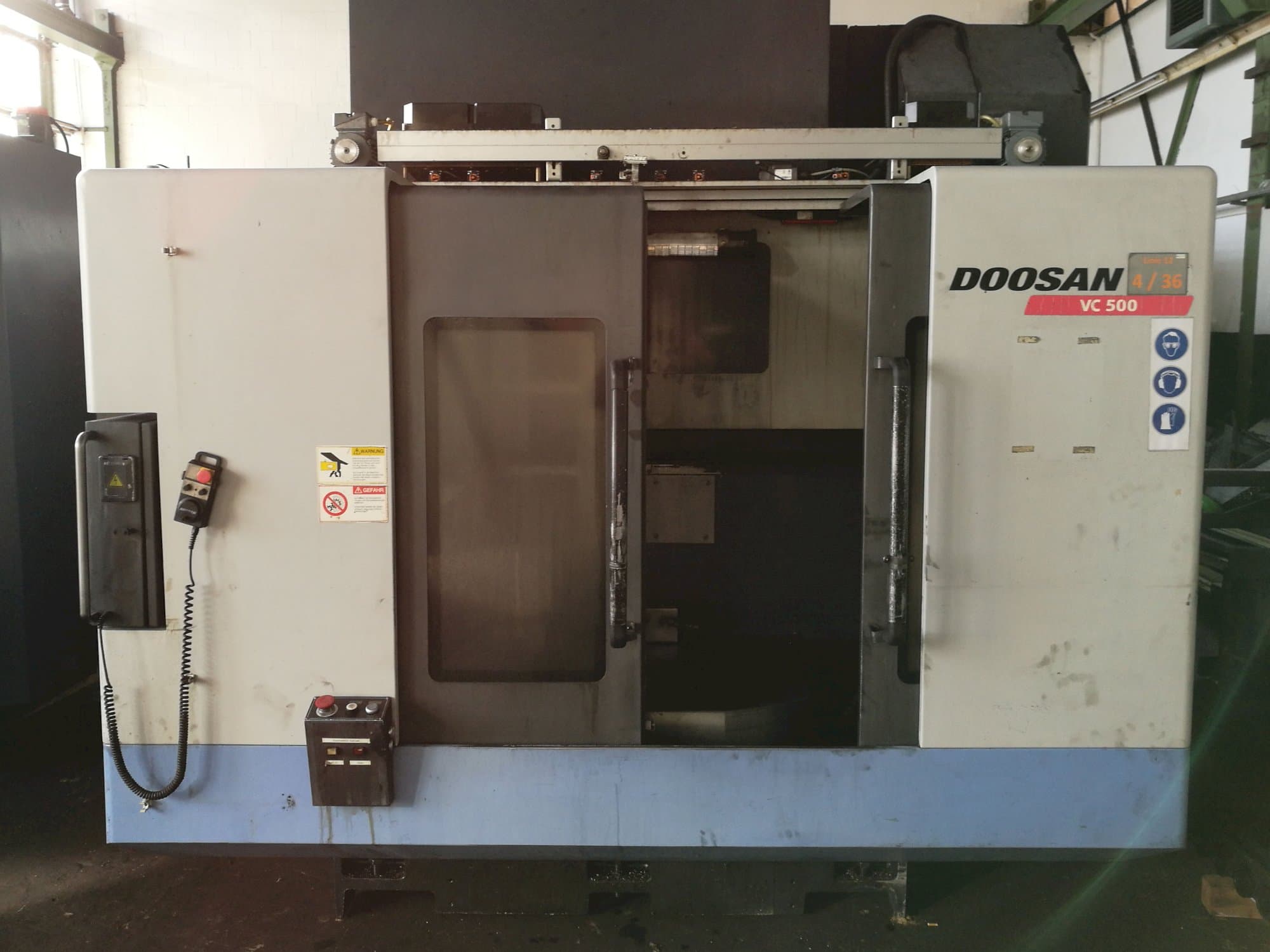 Makine Doosan - Önden görünüm VC 500