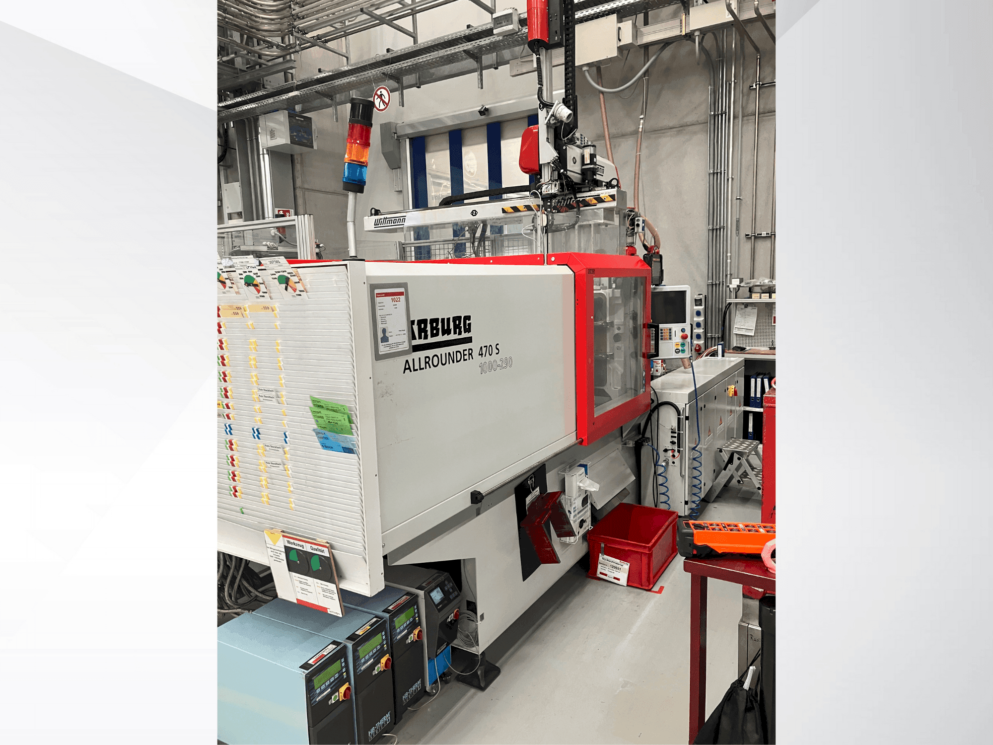 Makine  Arburg Allrounder 470 S 1000-290 - Önden görünüm