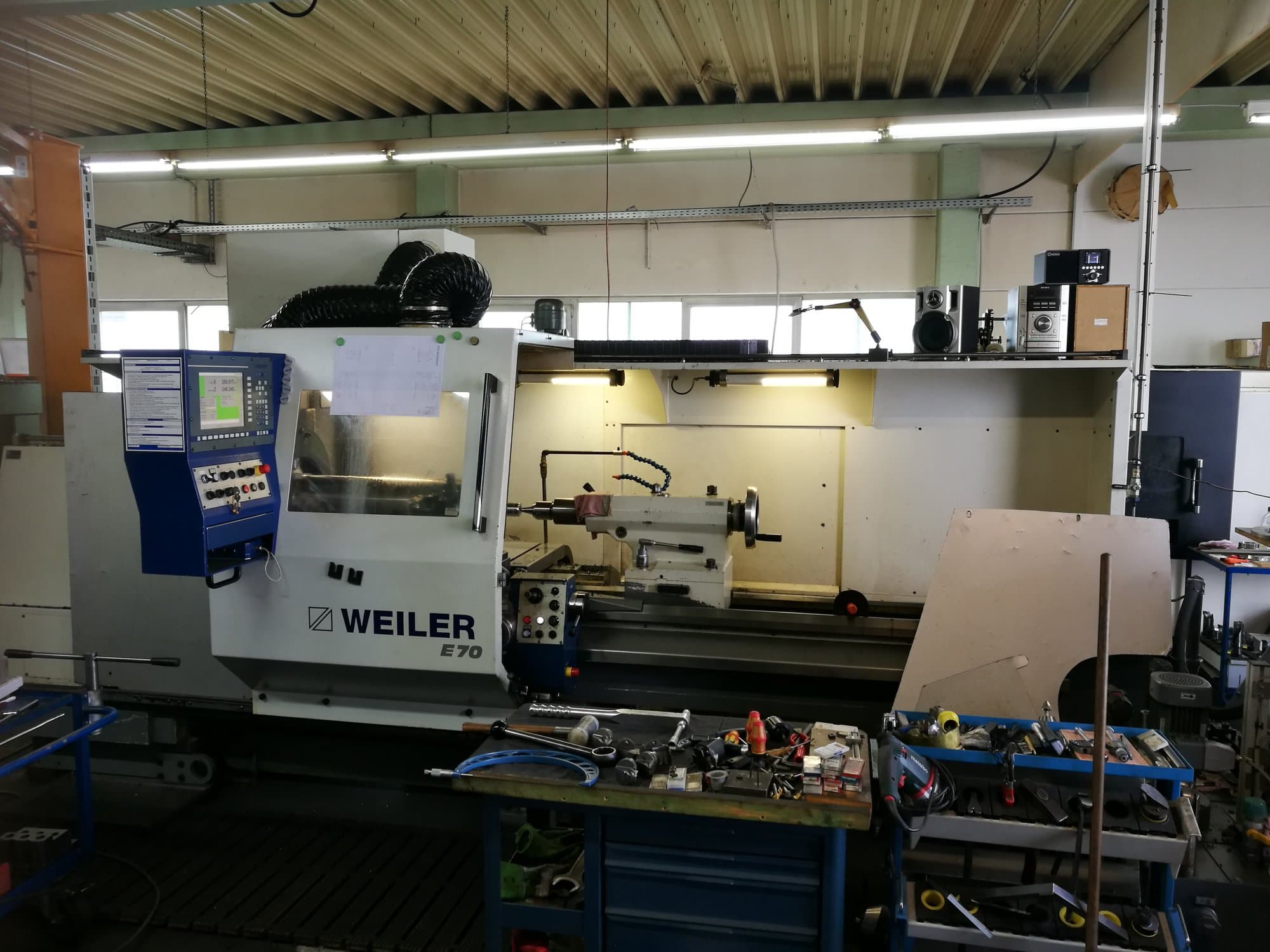 Makine  Weiler - Önden görünüm E70/3000
