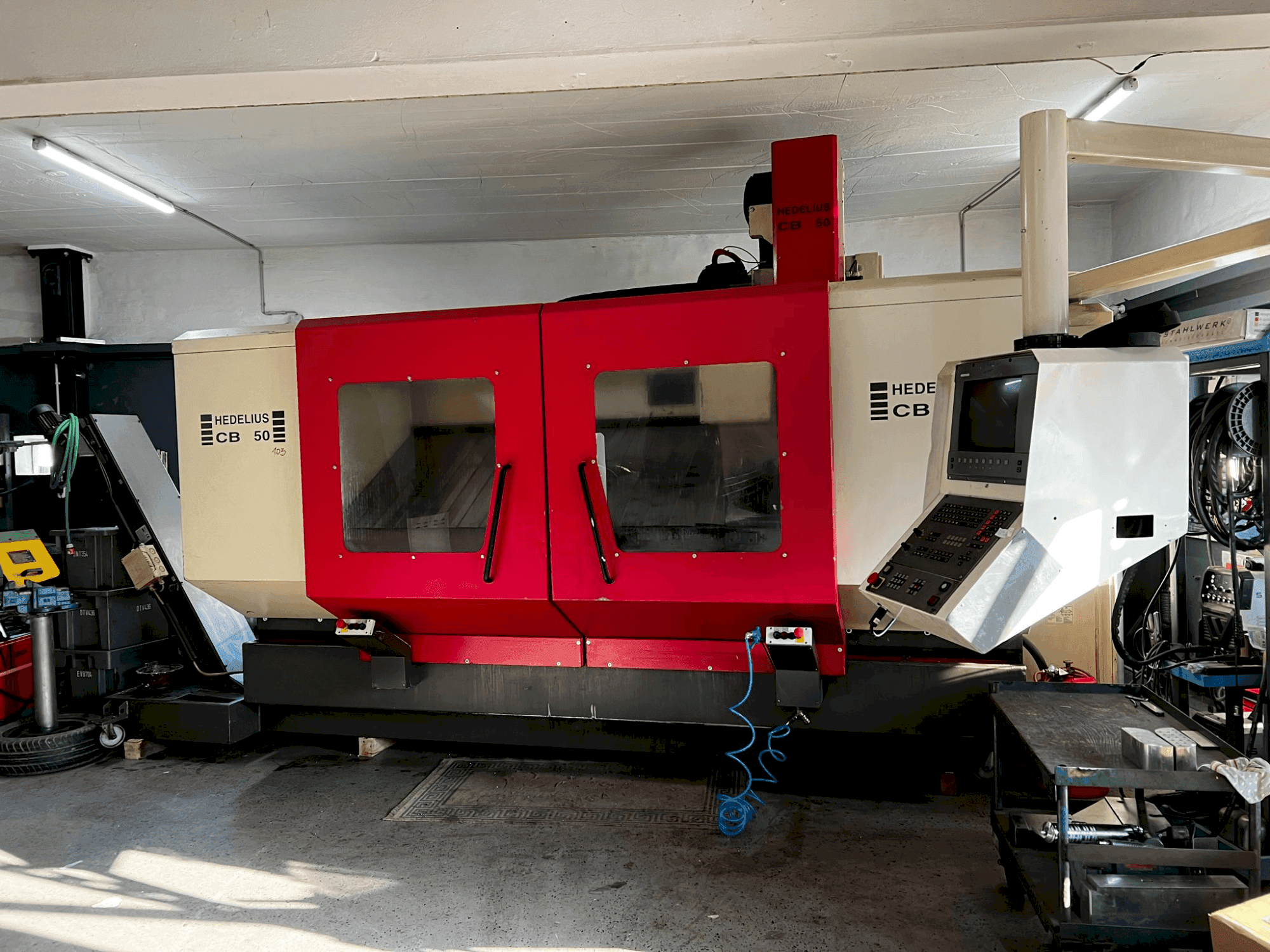 Makine  HEDELIUS CB 50 - Önden görünüm