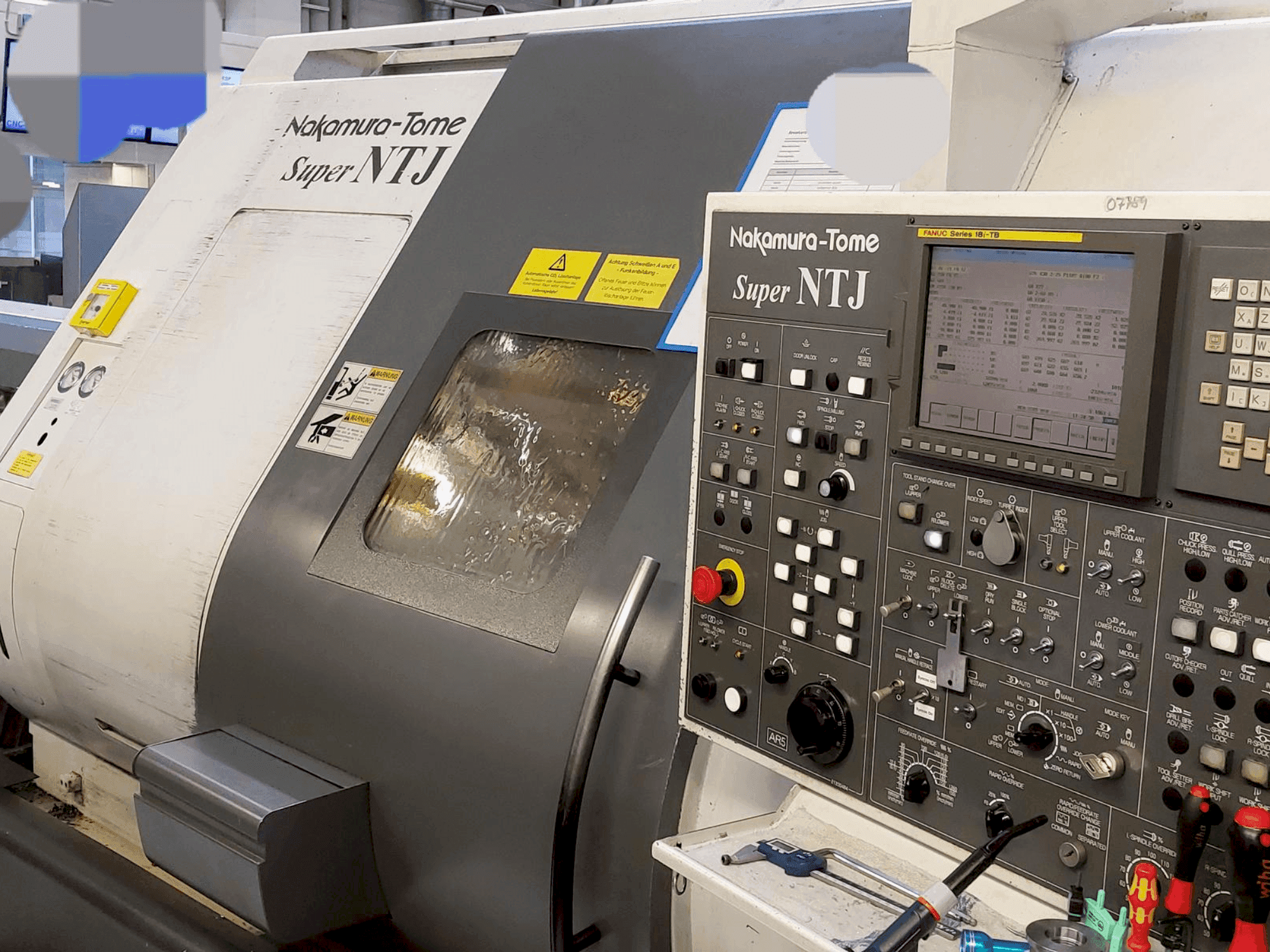 Makine  NAKAMURA Super NTJ (2006) - Önden görünüm