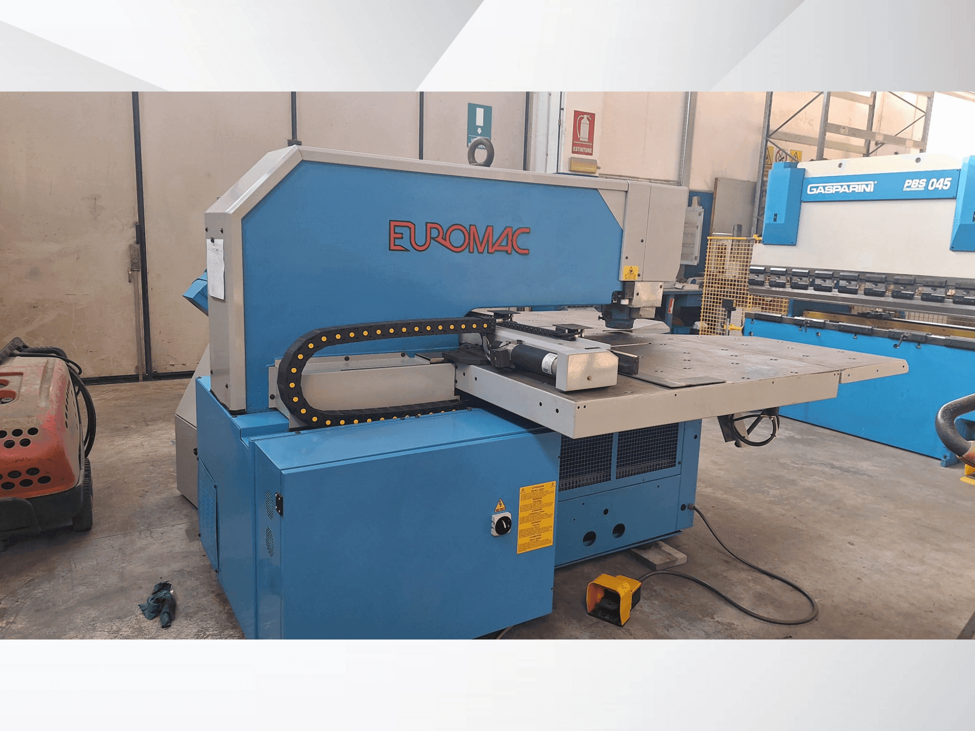 Makine  Euromac BX 1000/50 - Önden görünüm