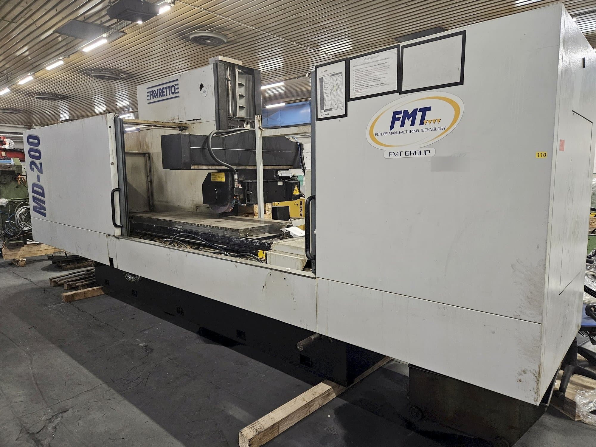 Makine  FAVRETTO MD 200 - Önden görünüm