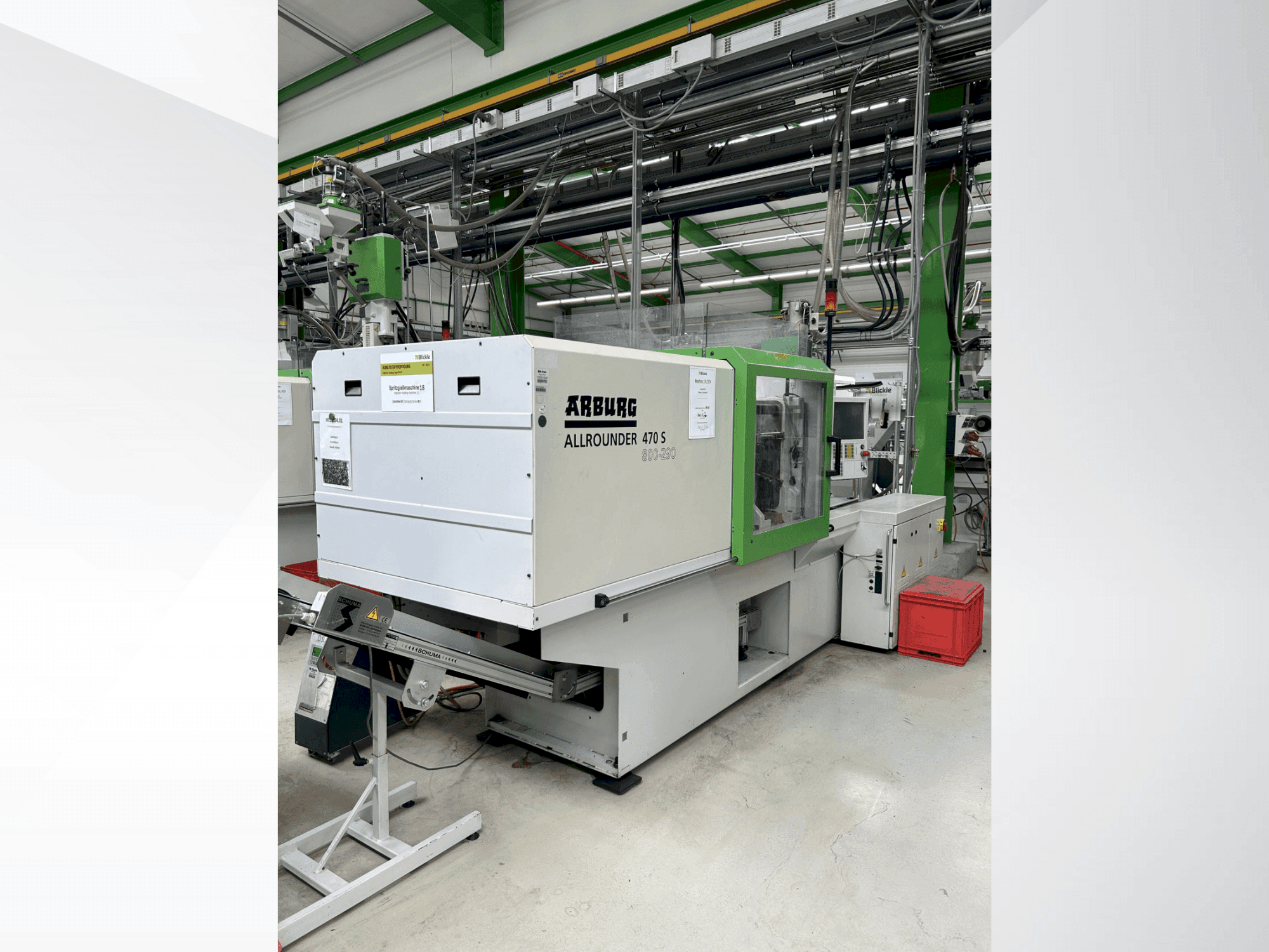 Makine  Arburg 470 S / 800-290 - Önden görünüm