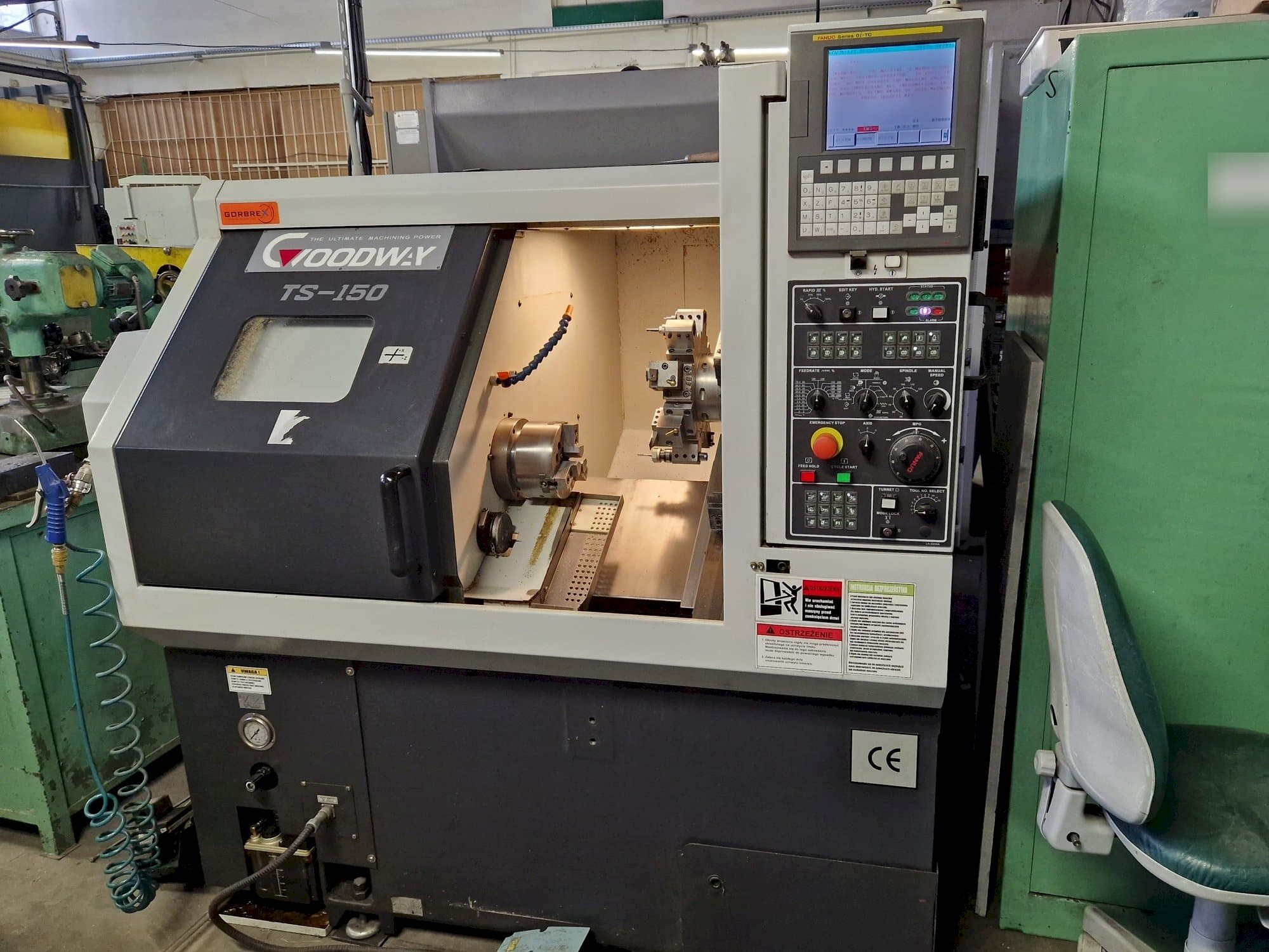 Makine Goodway TS-150M - Önden görünüm