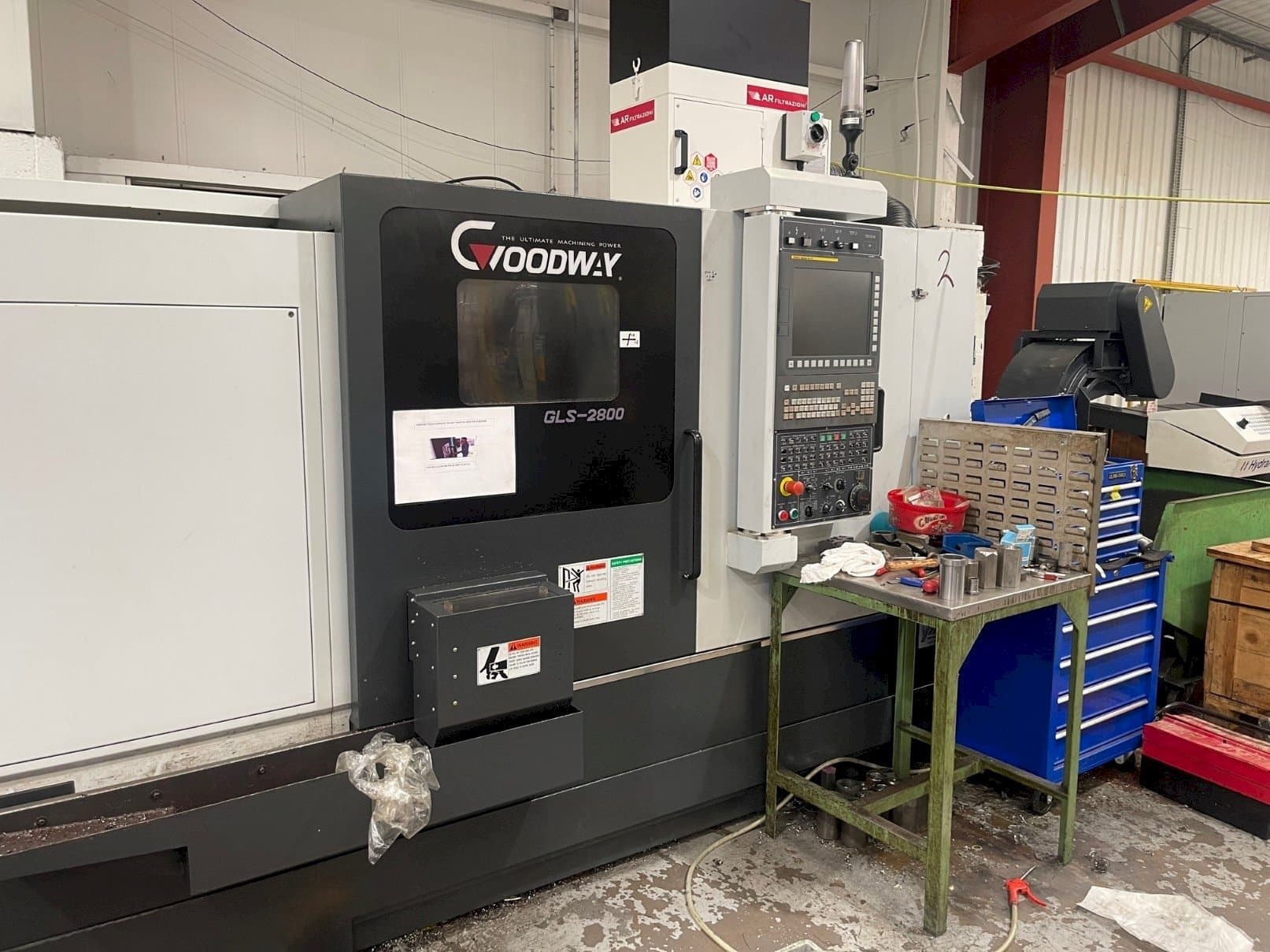 Makine  Goodway GLS-2800 - Önden görünüm