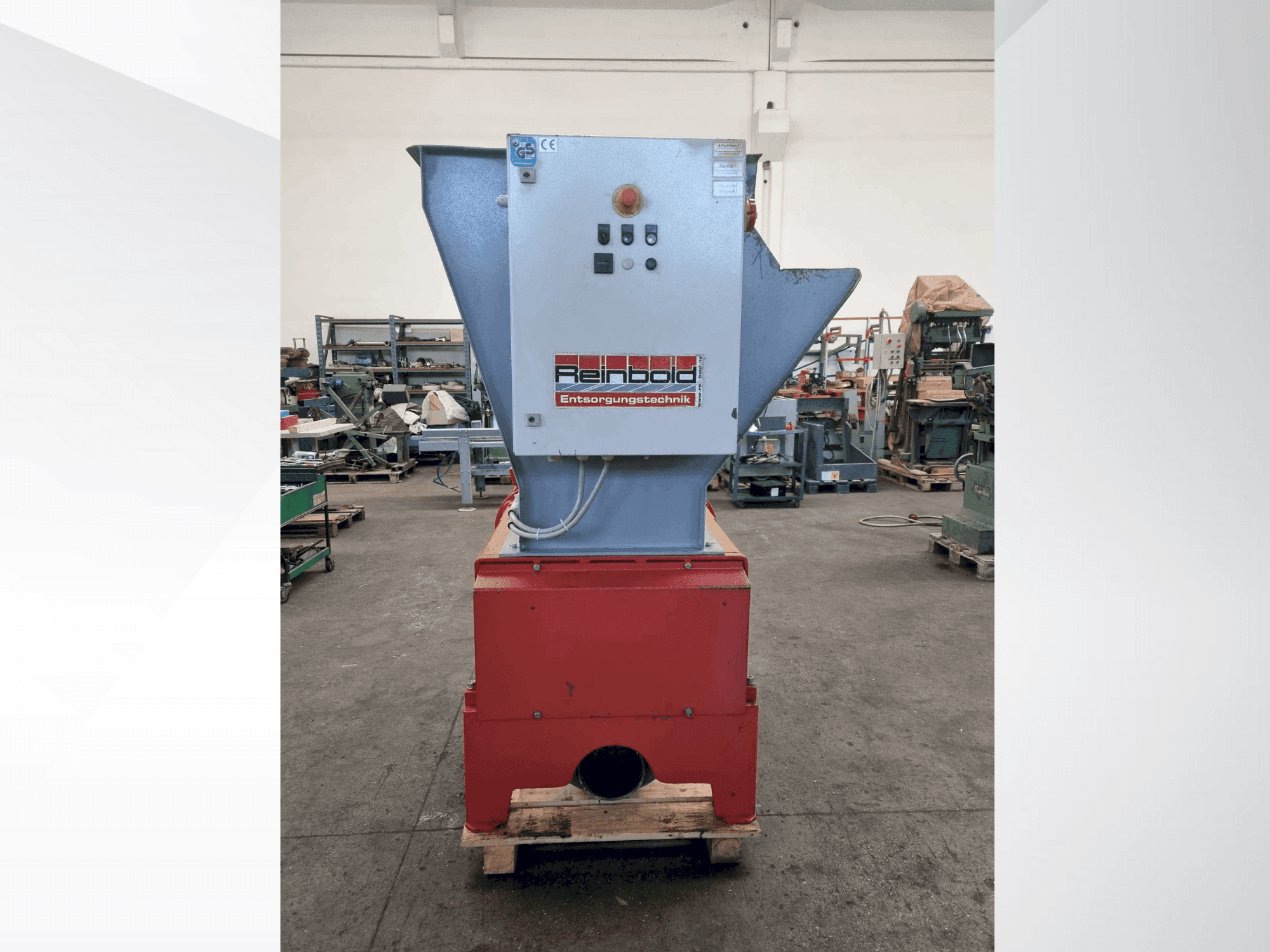 Makine  REINBOLD RMZ 500 - Önden görünüm