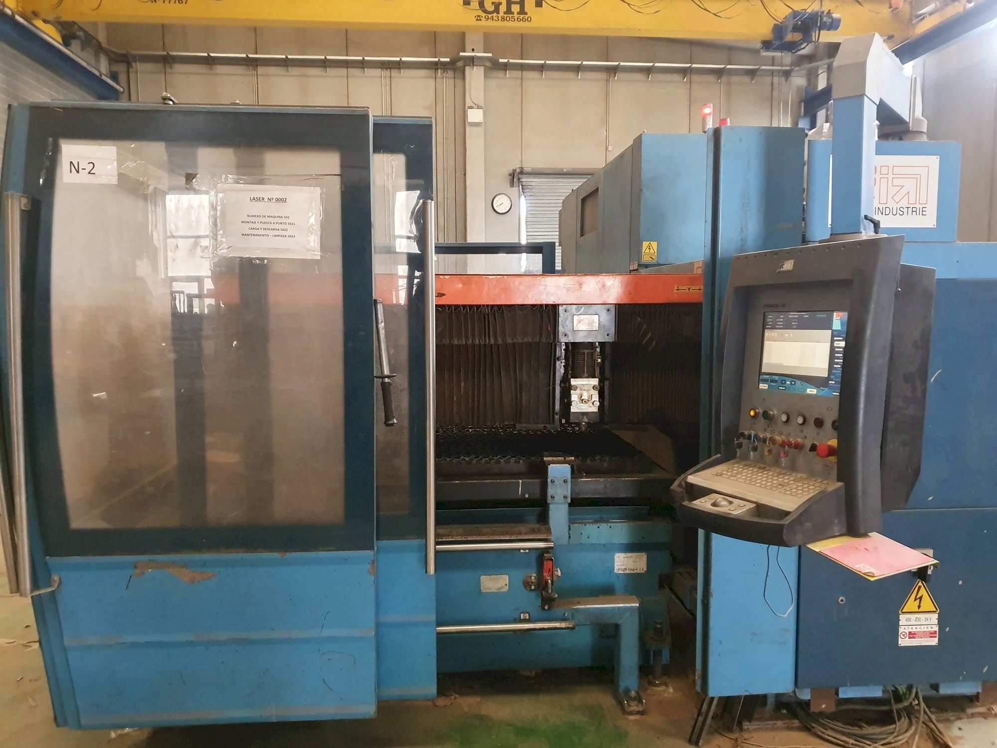 Makine  Prima Industrie Platino 1530HS - Önden görünüm