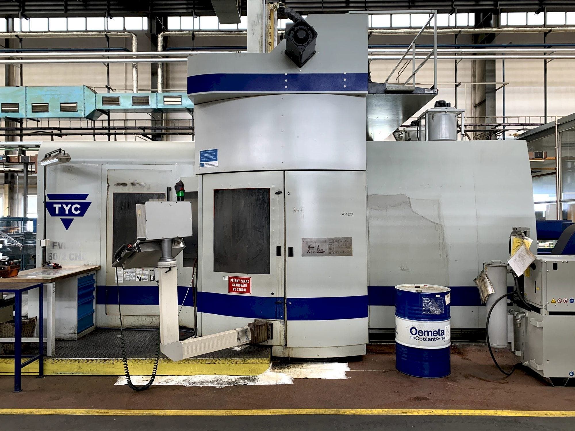 Makine  TYC FVCTP 160/2 - Önden görünüm