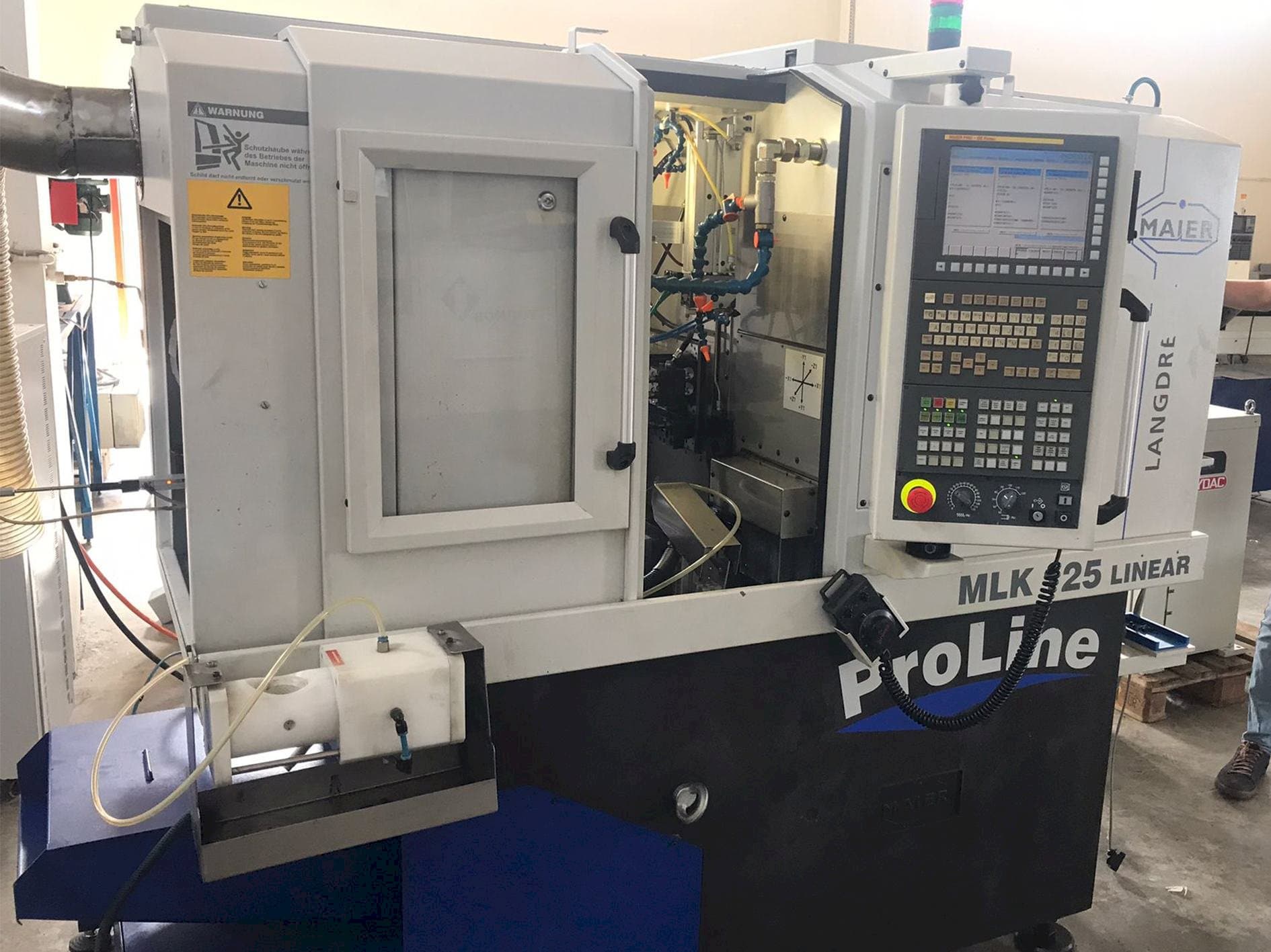 Makine  Maier MLK 125 Linear - Önden görünüm