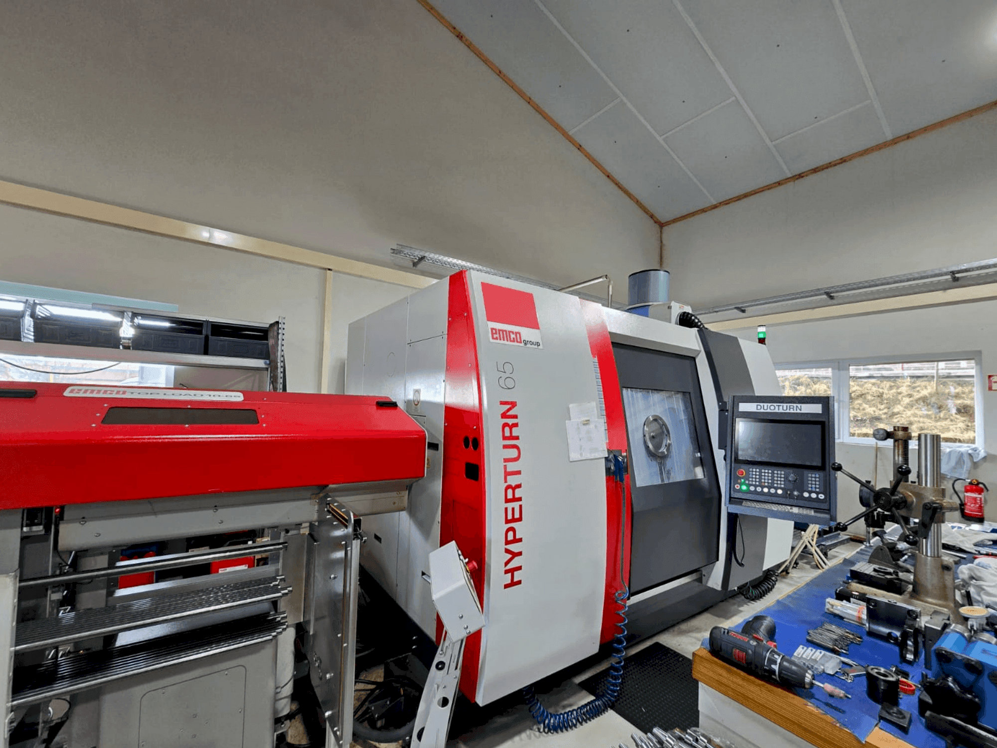 Makine  EMCO HYPERTURN 65-1300 DUOTURN - Önden görünüm