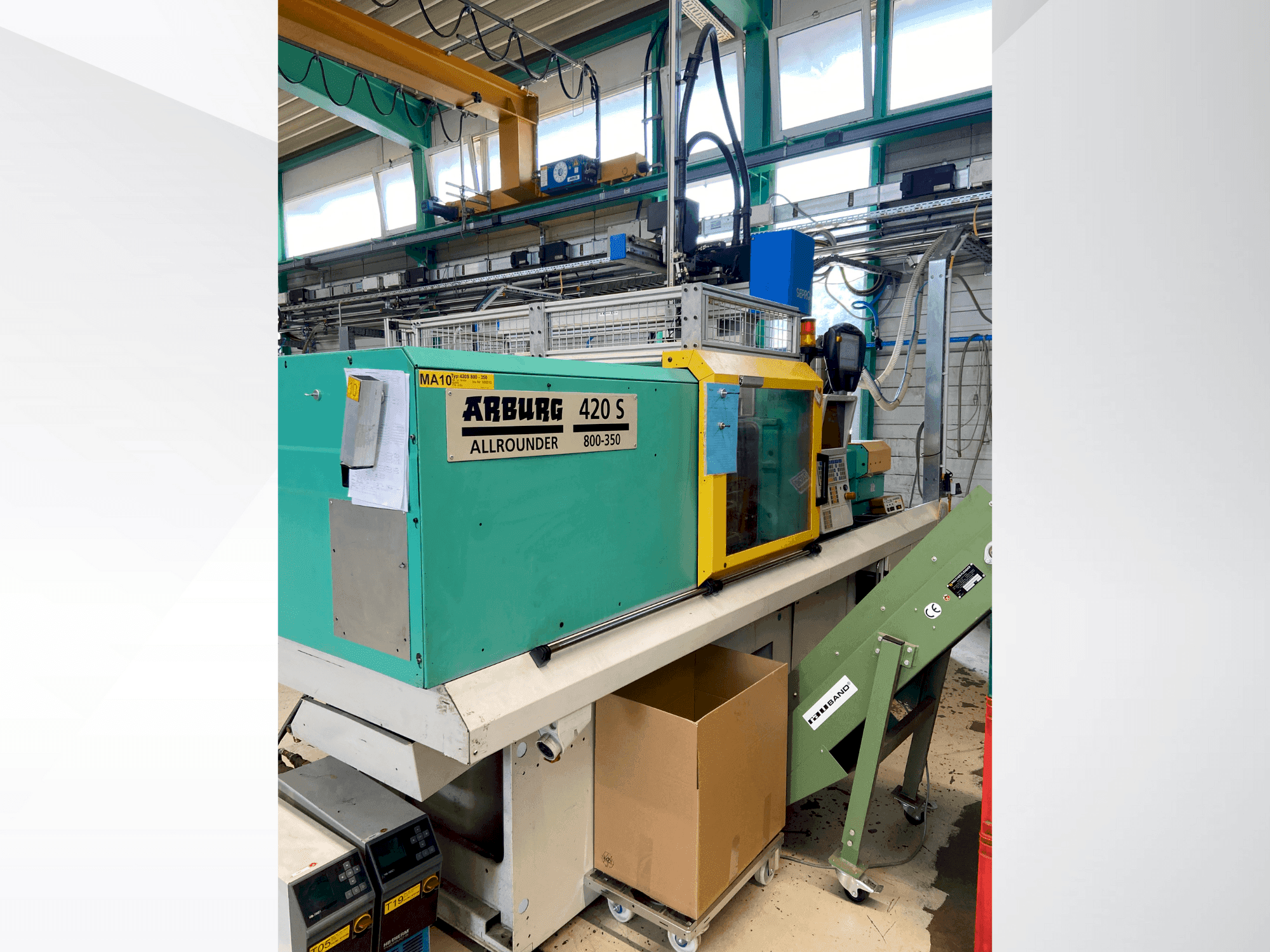 Makine  Arburg Allrounder 420 S 800-350 - Önden görünüm