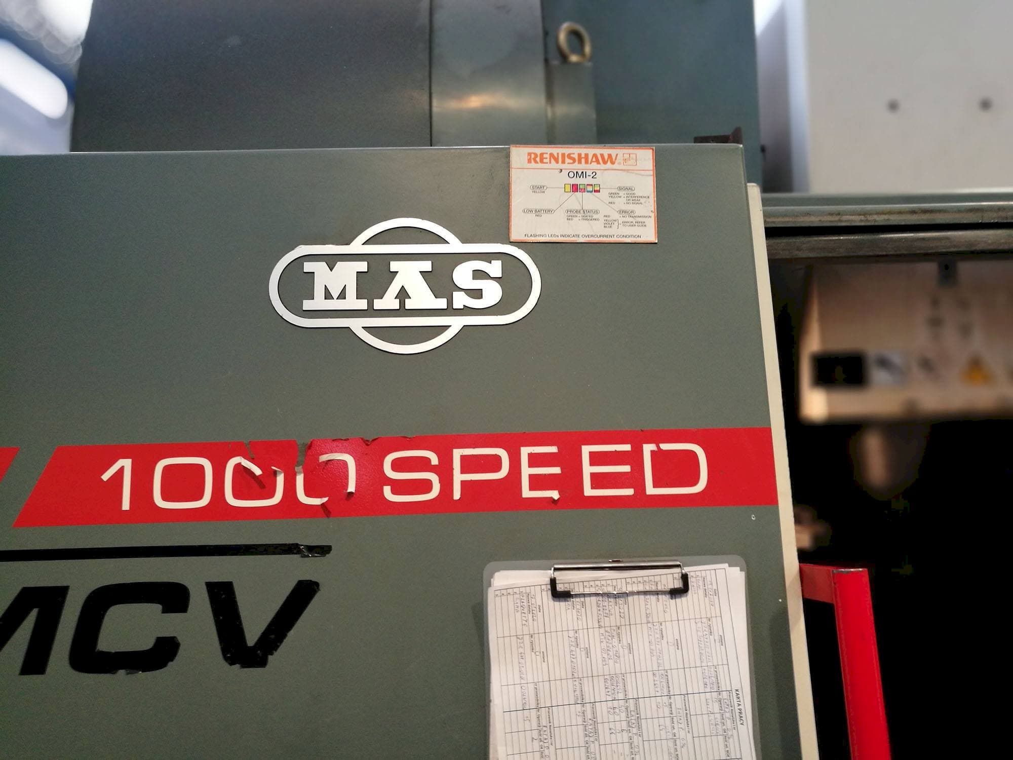 Makine  KOVOSVIT MAS MCV 1000 SPEED - Önden görünüm