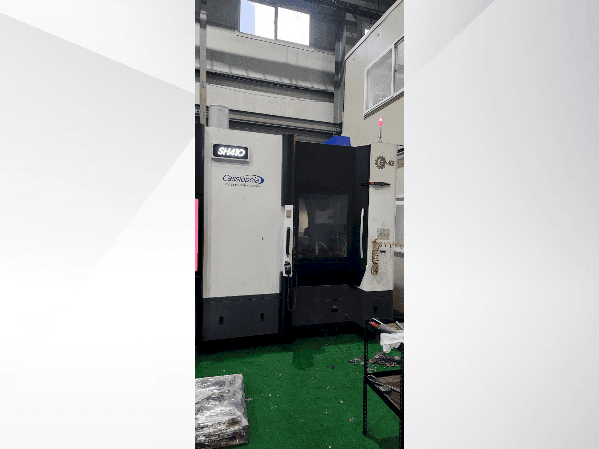 Makine  SMG SH410 - Önden görünüm