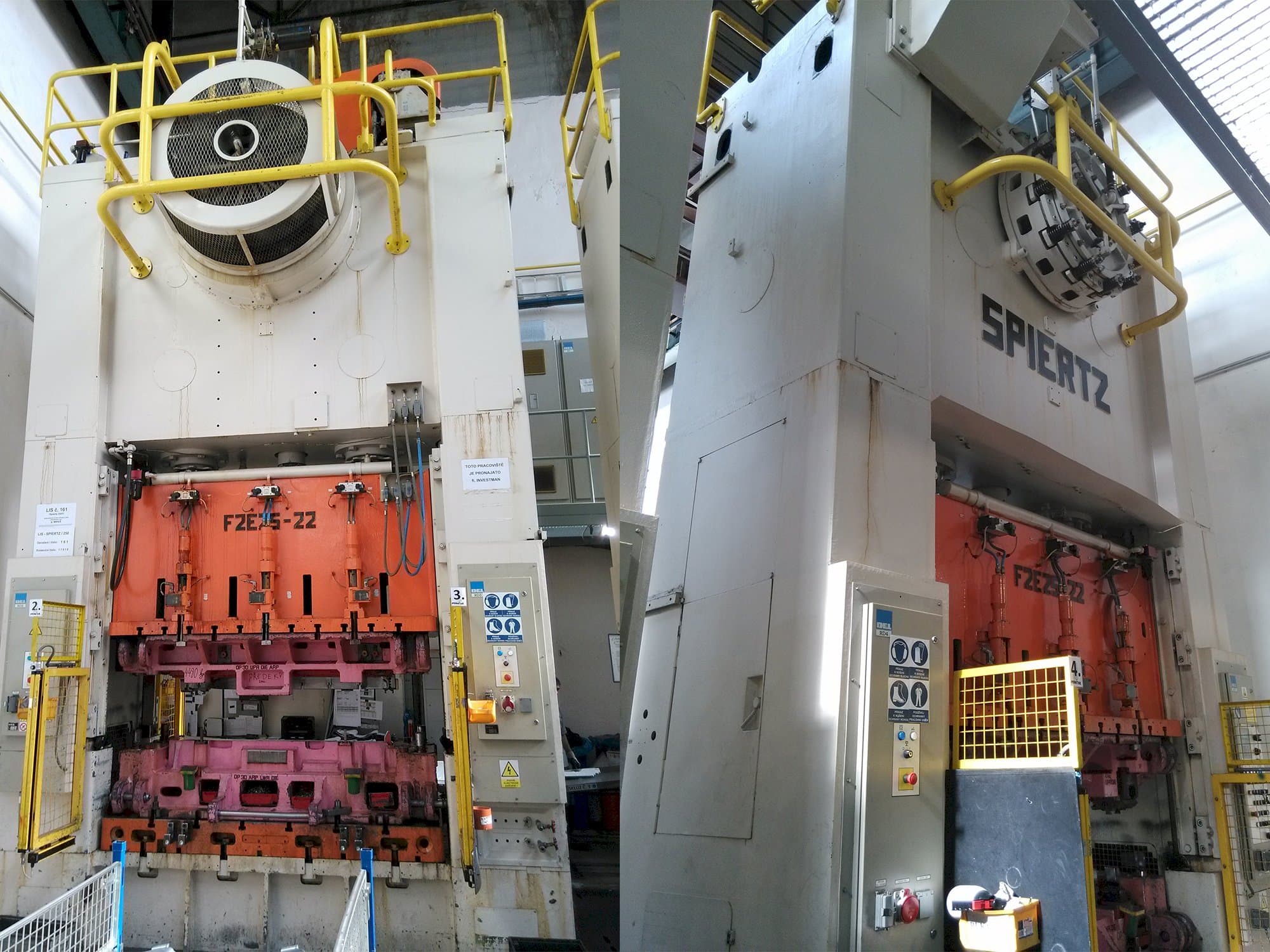 Makine  Spiertz F2E 25x2.2 - Önden görünüm