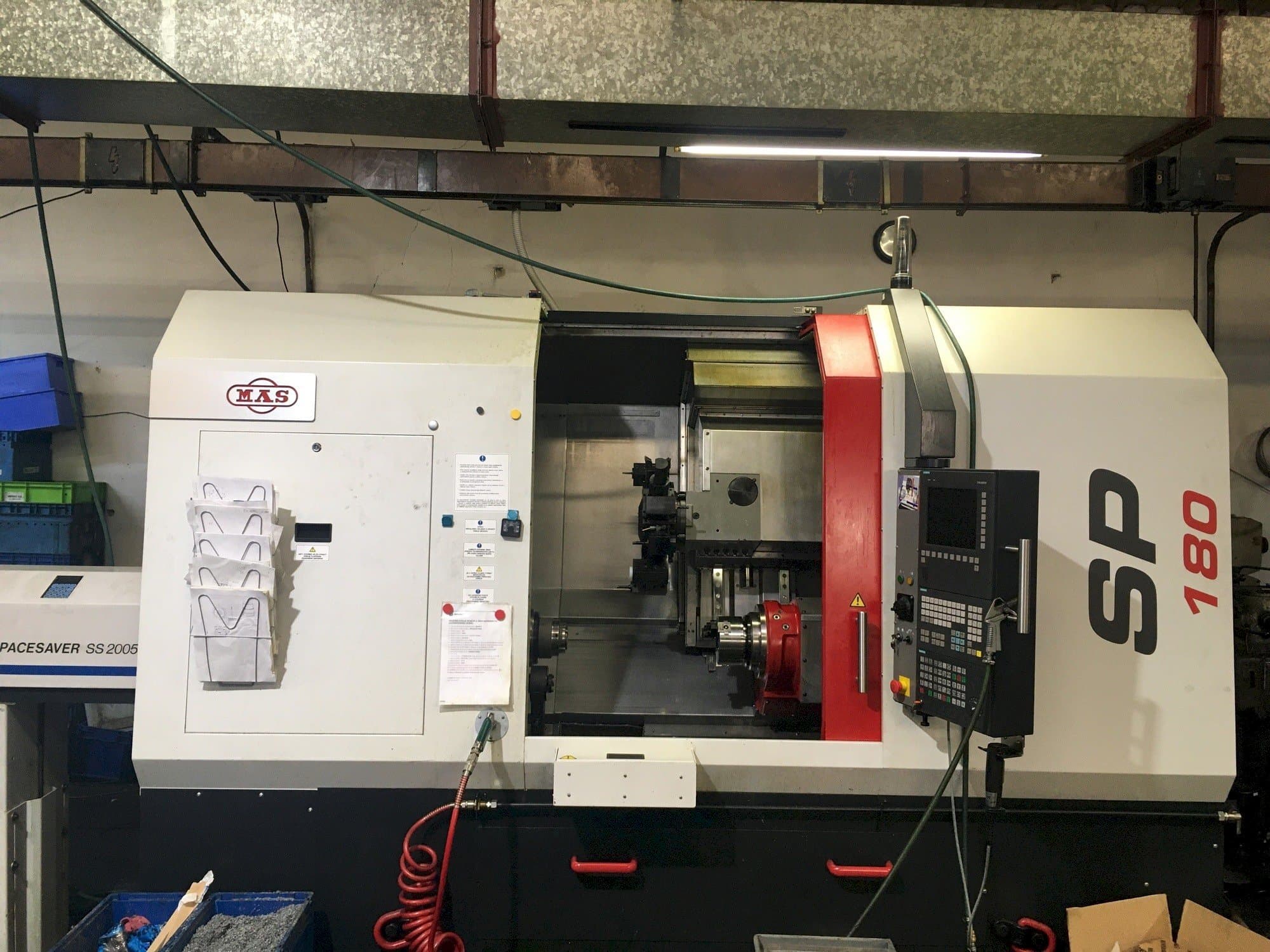 Makine  KOVOSVIT MAS SP 180 SY - Önden görünüm