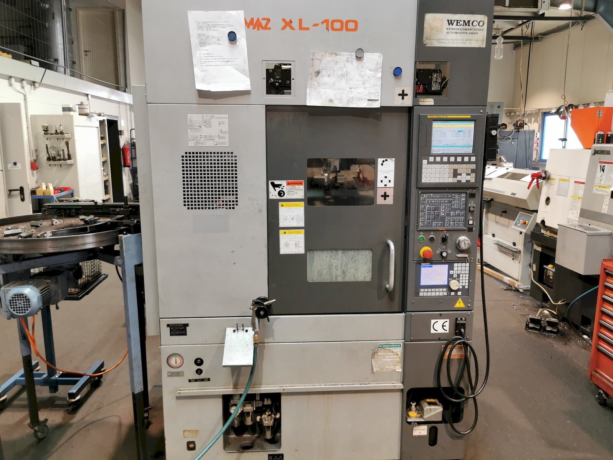 Makine  Takamaz XL100 - Önden görünüm