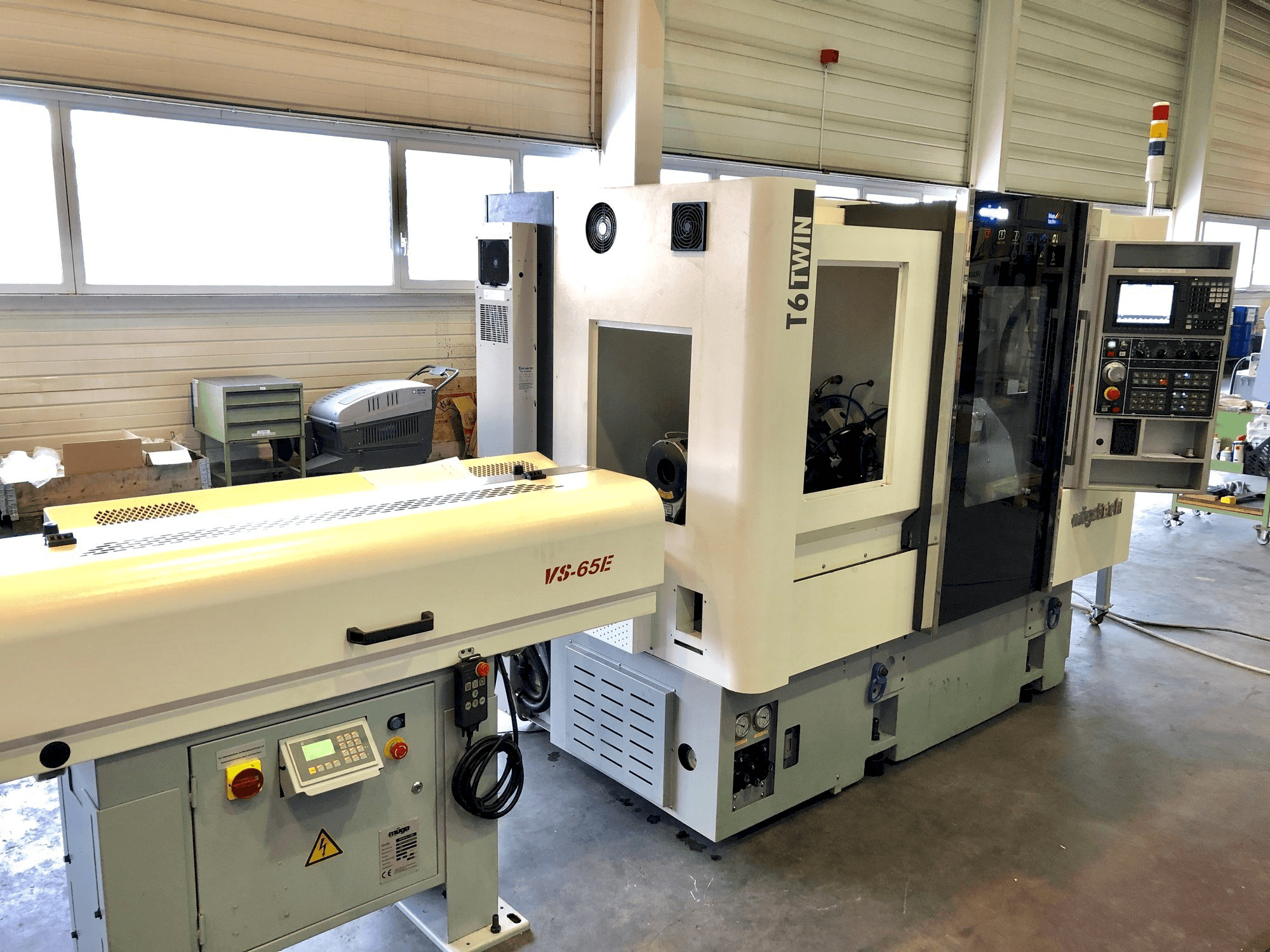 Makine Müga T6 Twin 60 - Önden görünüm