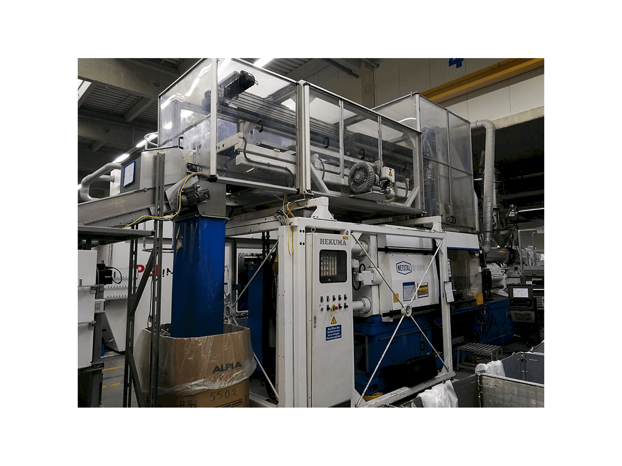 Makine Netstal - Sol görünüm HP-3500/3550-R