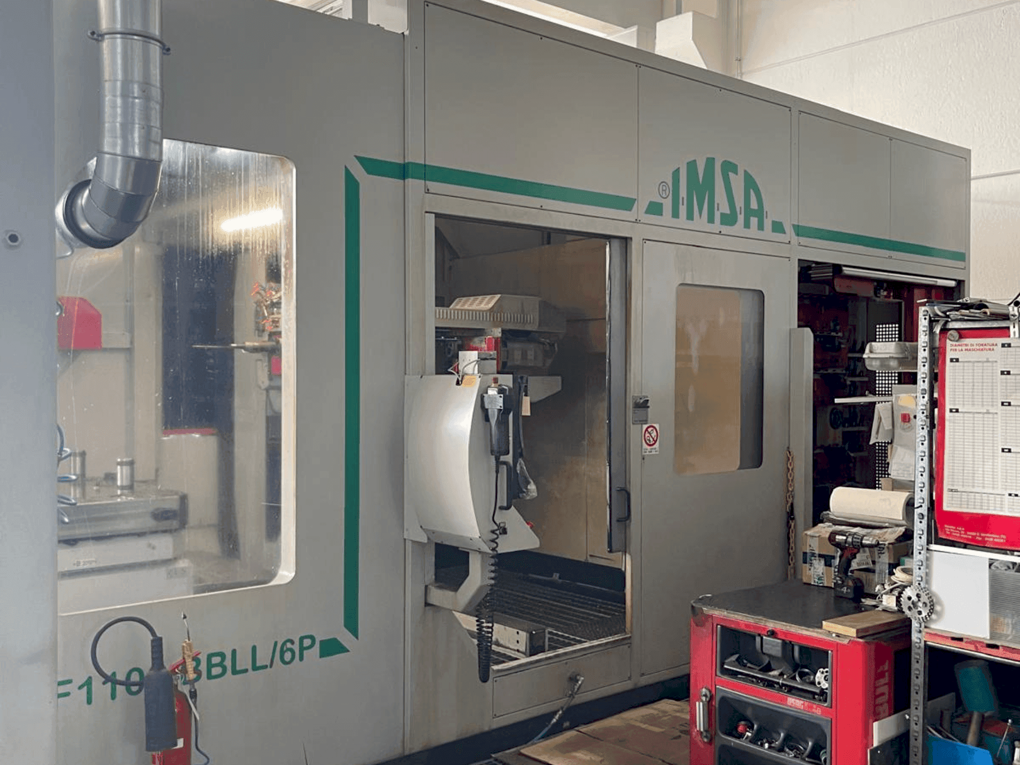 Makine IMSA TIPO MF1100BBLL 6P - Önden görünüm