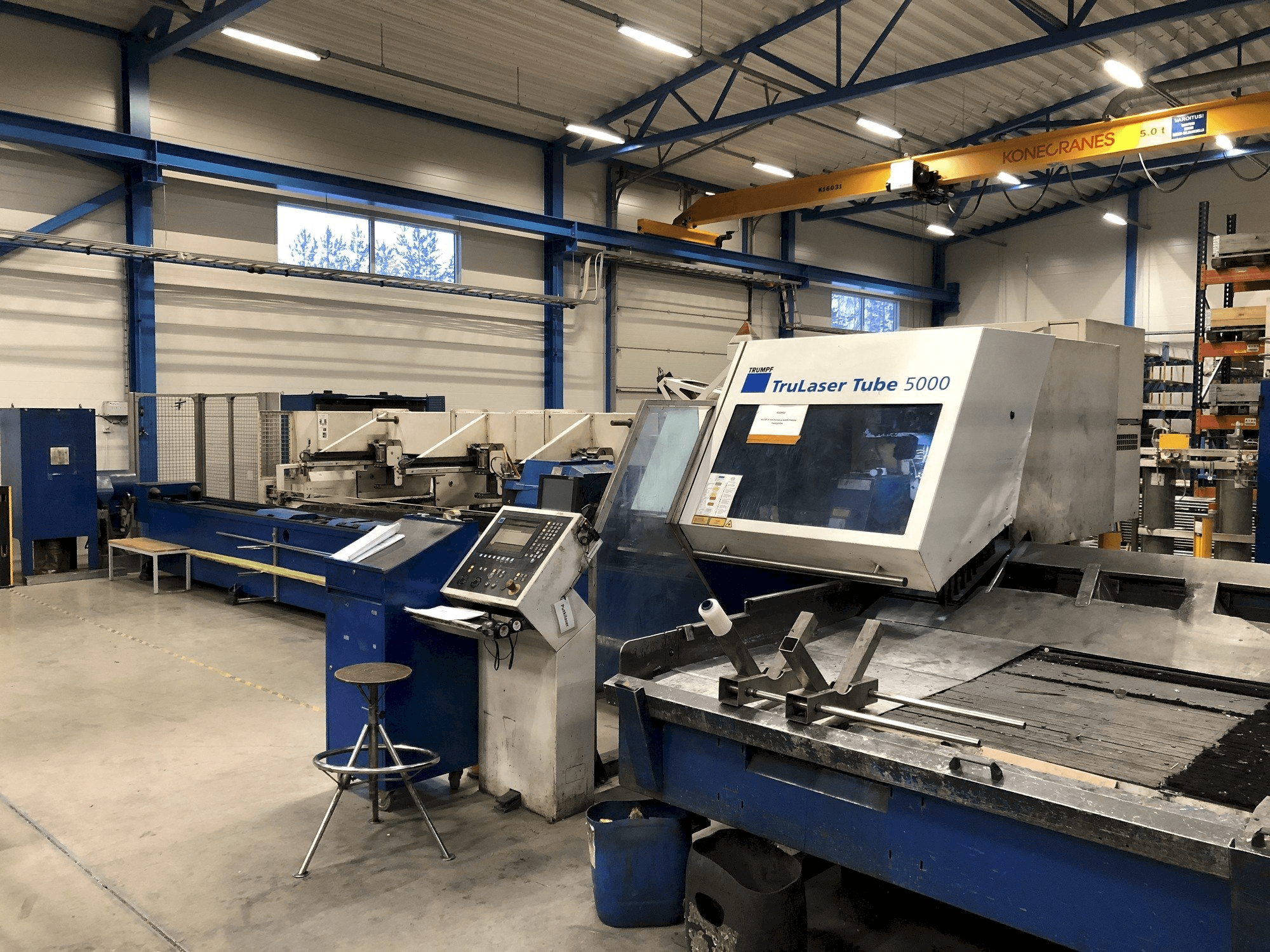 Makine Trumpf TruLaser Tube 5000 - Önden görünüm