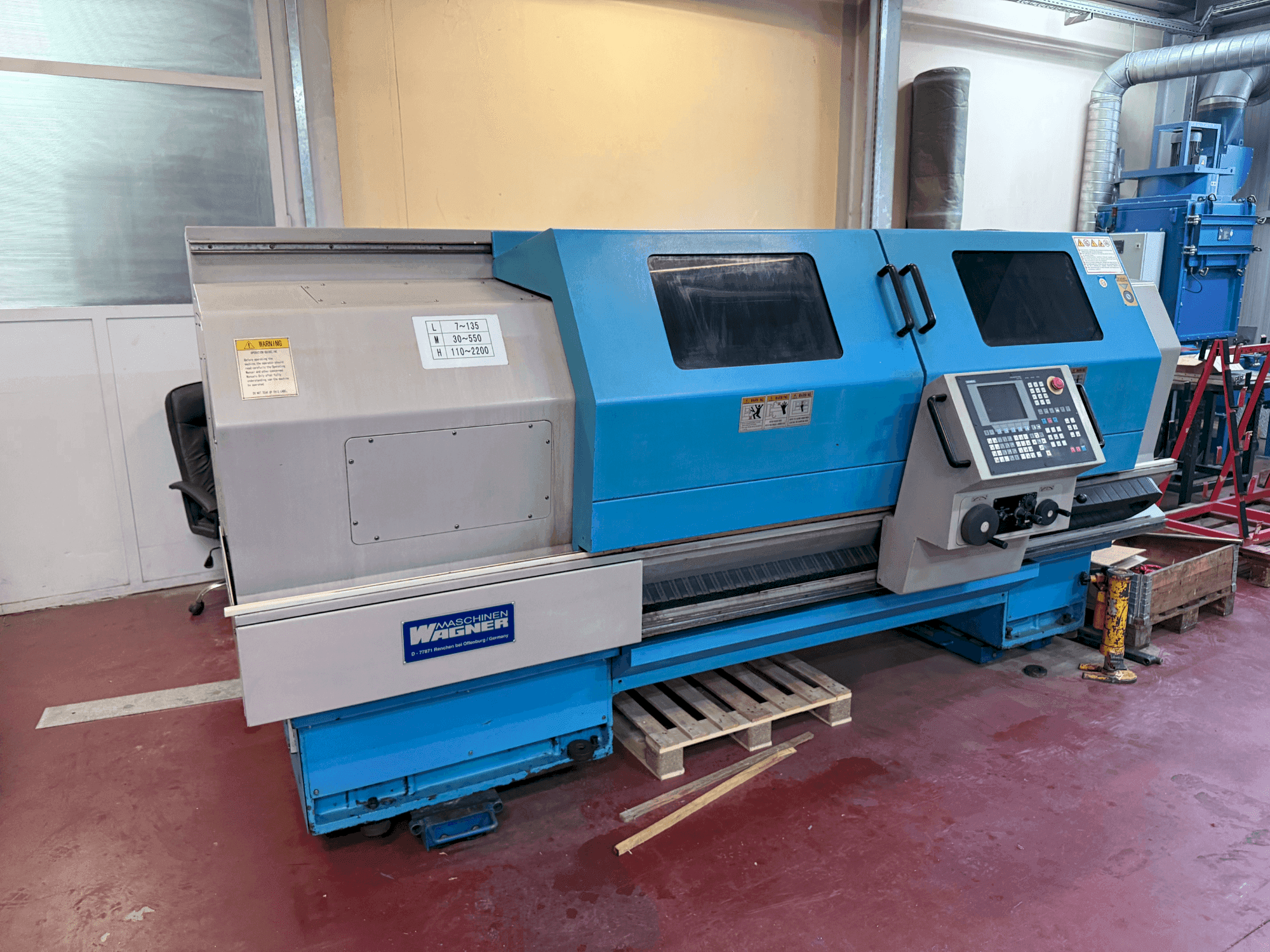 Makine WAGNER WDE 500 - Önden görünüm