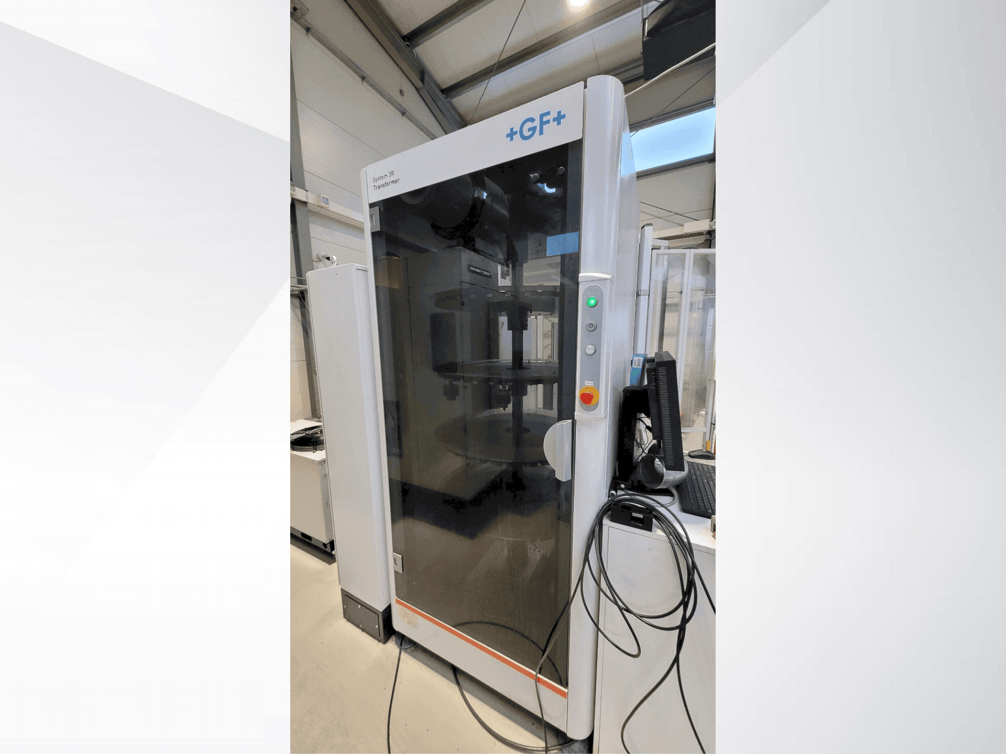 Makine +GF+ System 3R transformer - Önden görünüm