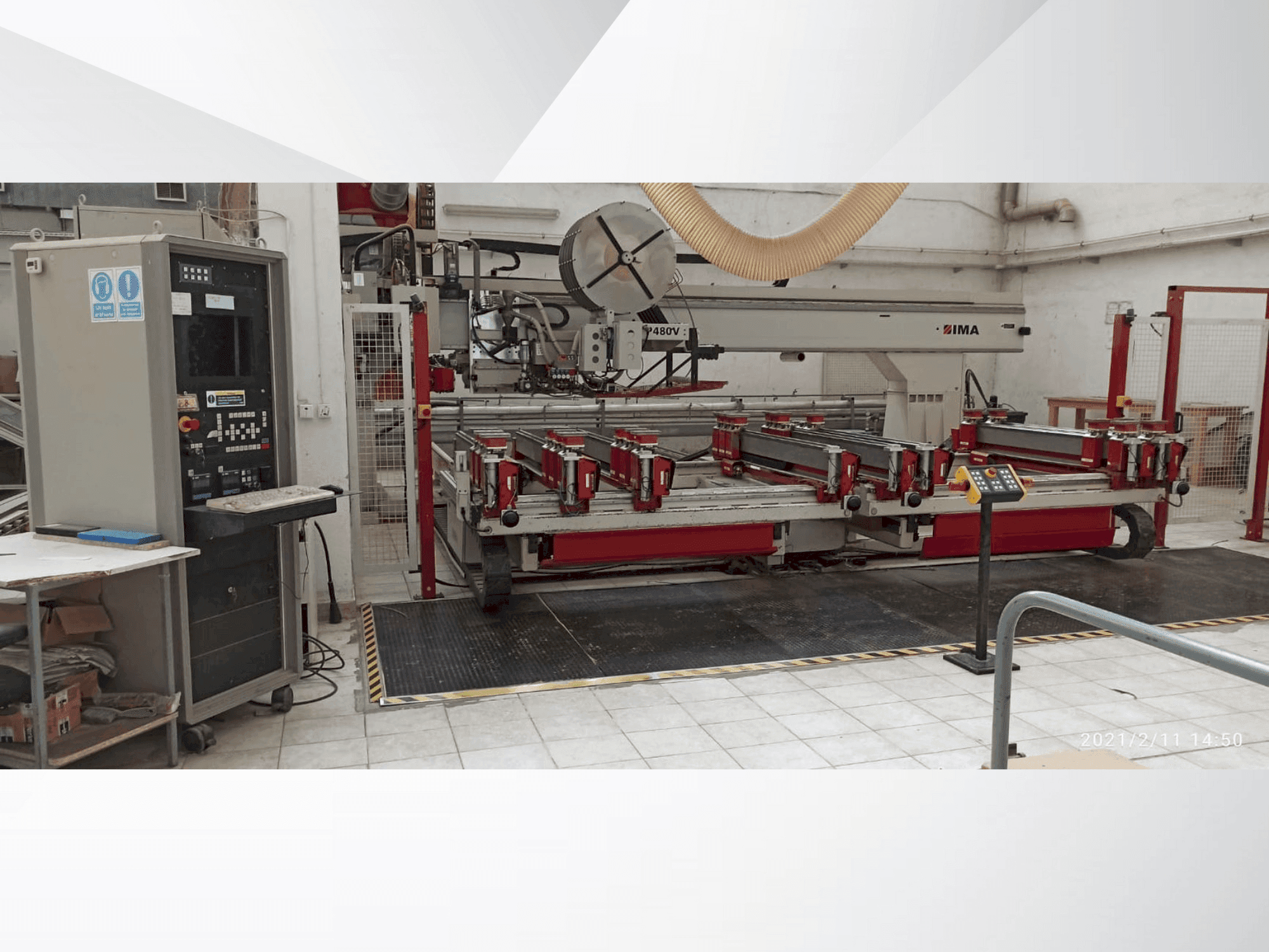 Makine IMA BIMA P480V 180/480 - Önden görünüm