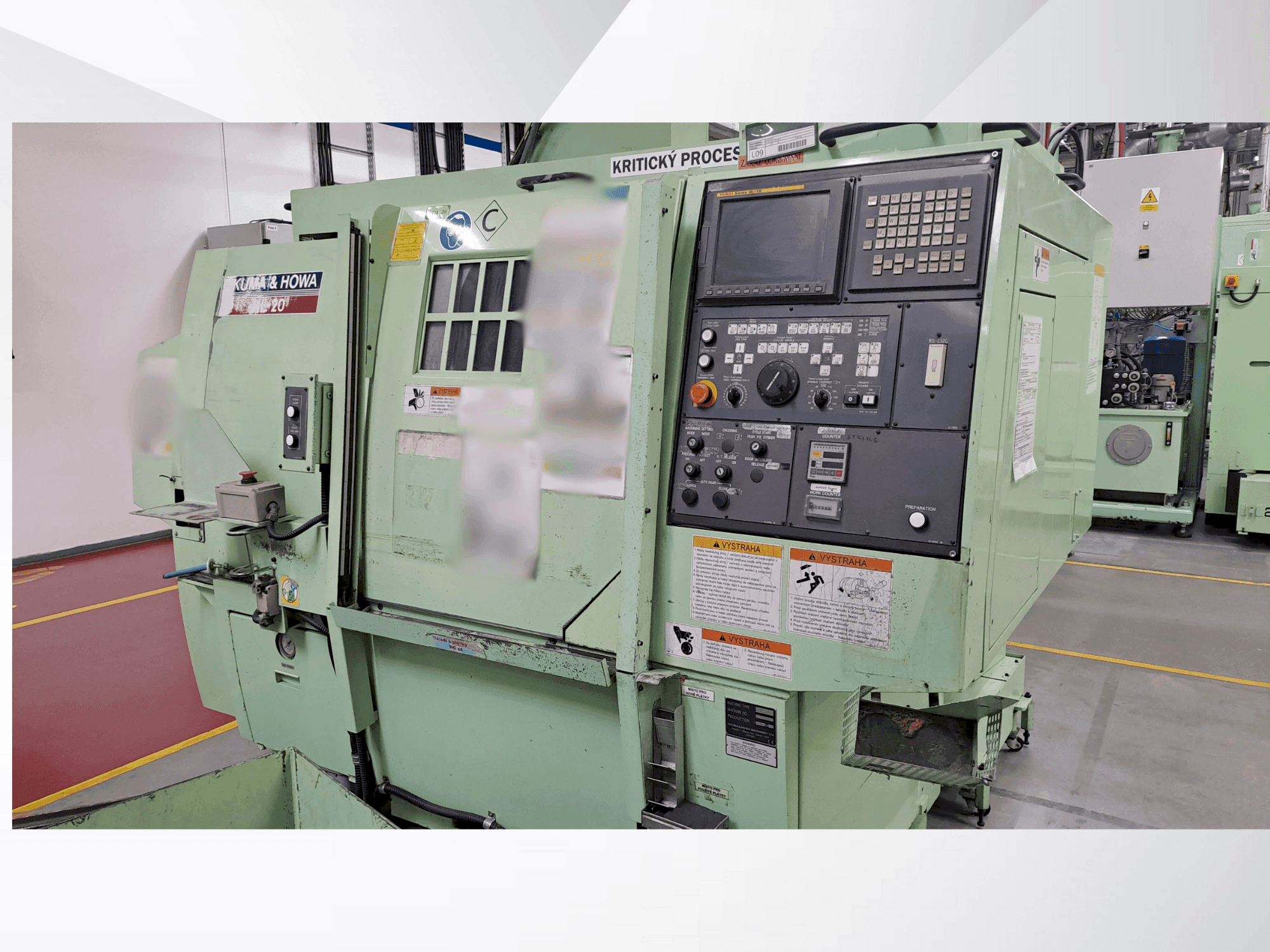 Makine OKUMA & HOWA HL-20 - Önden görünüm