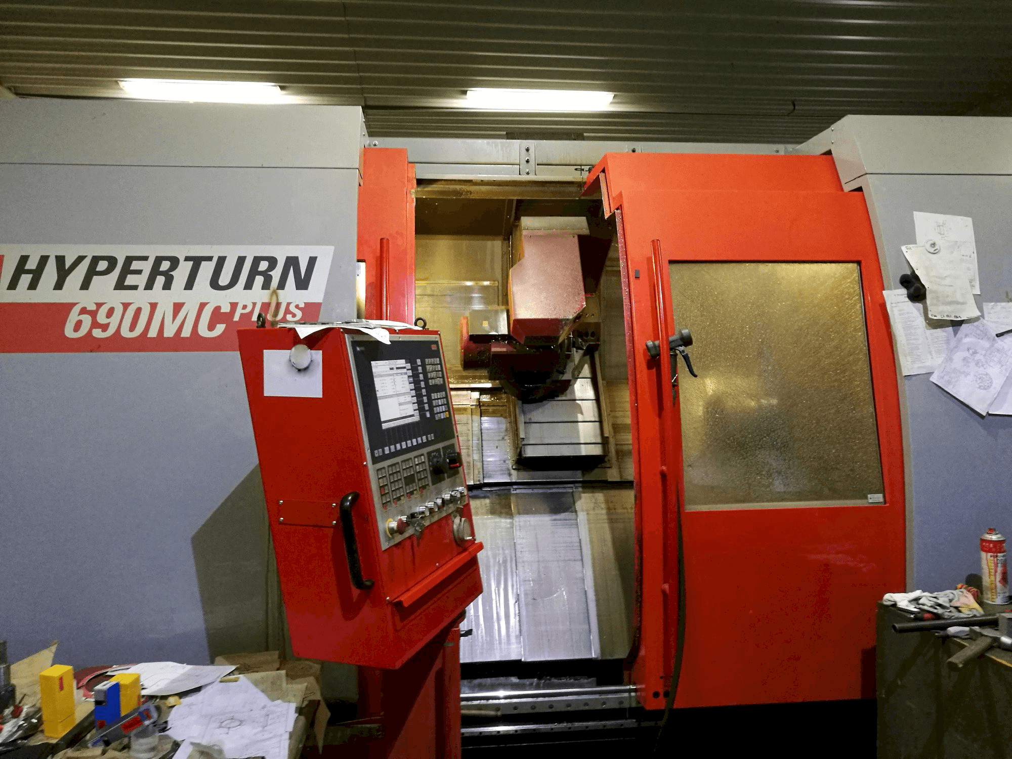 Makine EMCO Hyperturn 690MC Plus B - Önden görünüm