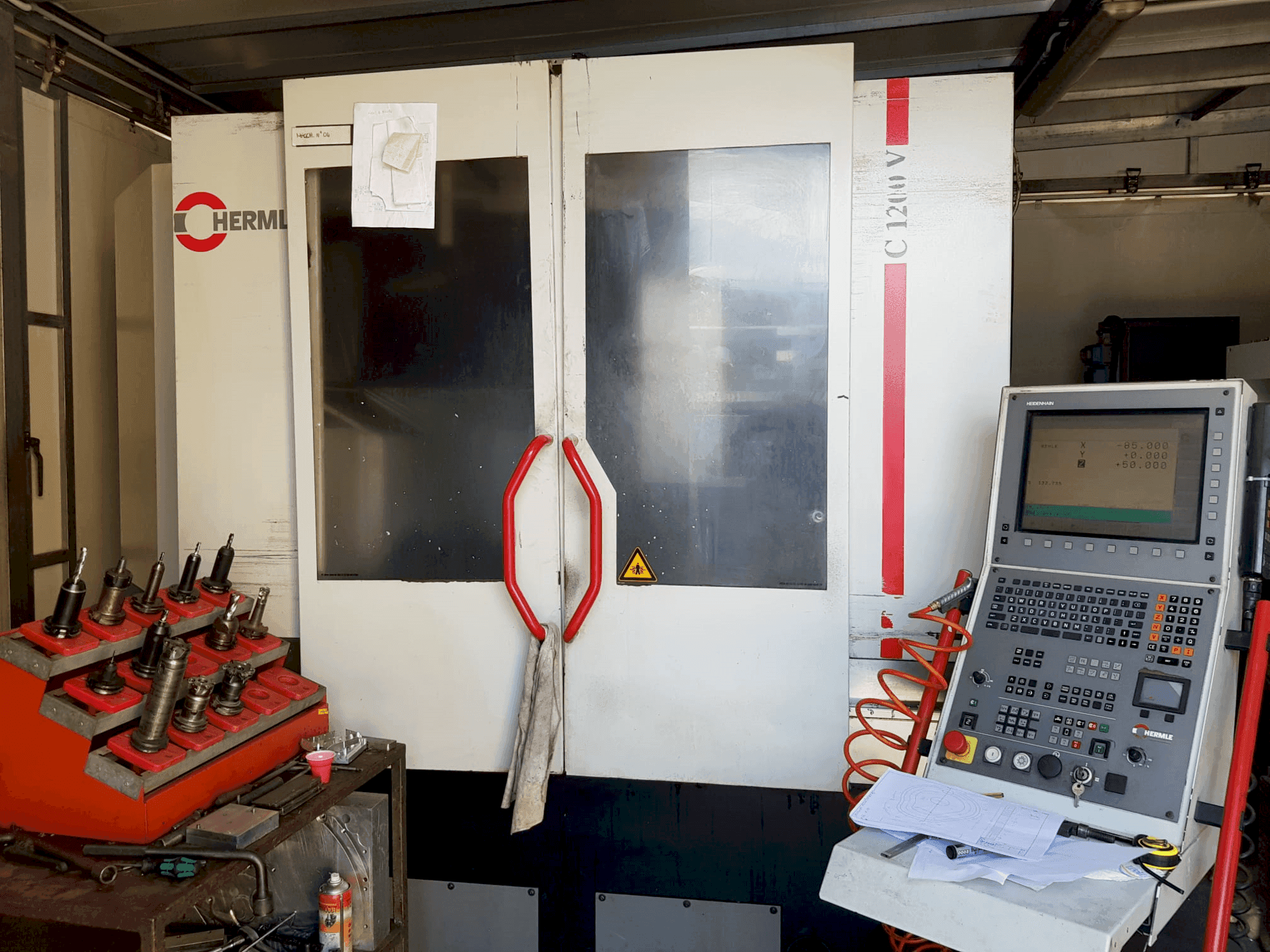 Makine HERMLE C 1200 V - Önden görünüm