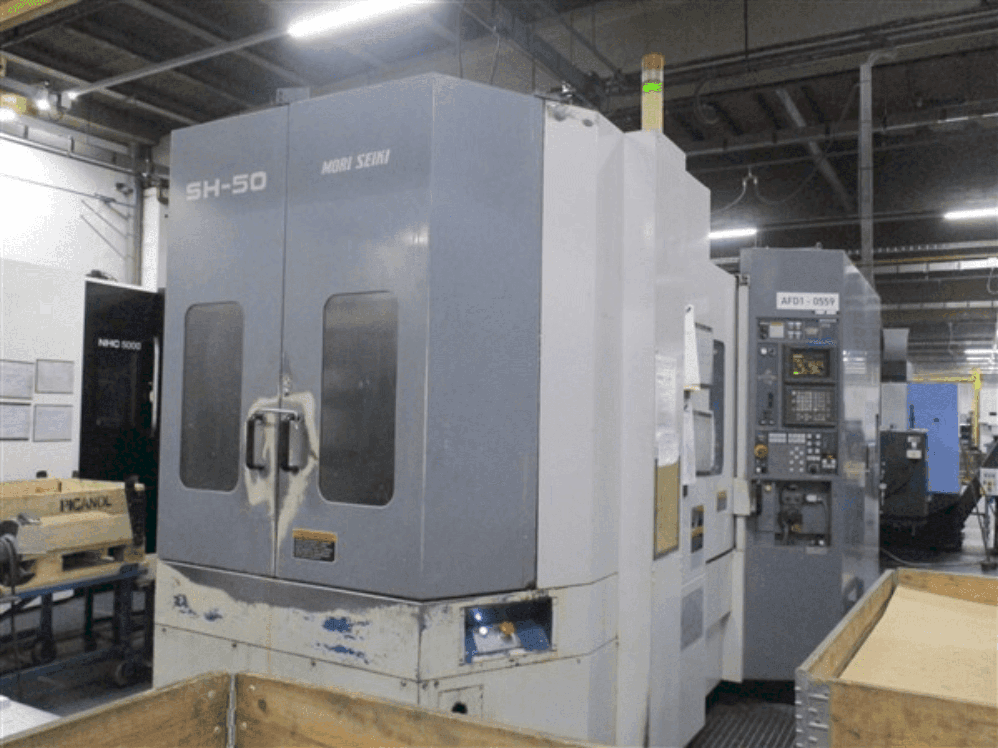 Makine MORI SEIKI SH-50 - Önden görünüm