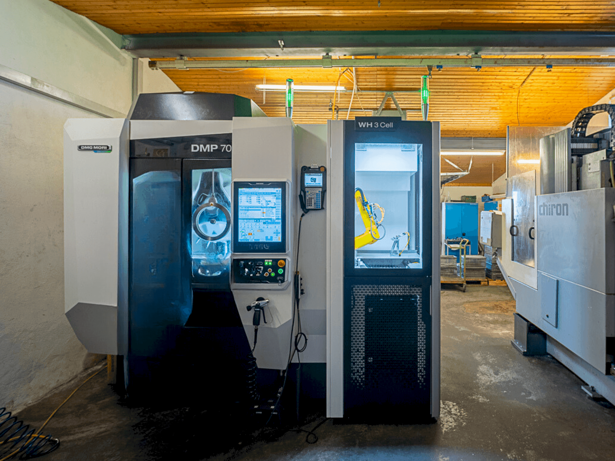 Makine DMG MORI DMP 70 with WH3 - Önden görünüm