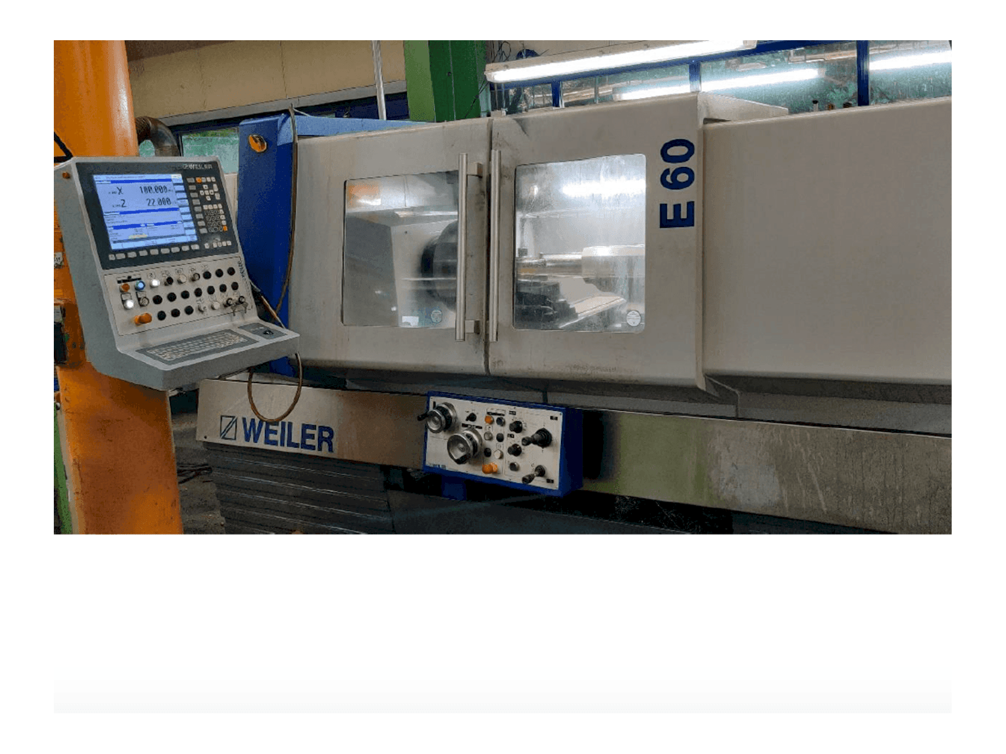 Makine Weiler E60 - Önden görünüm