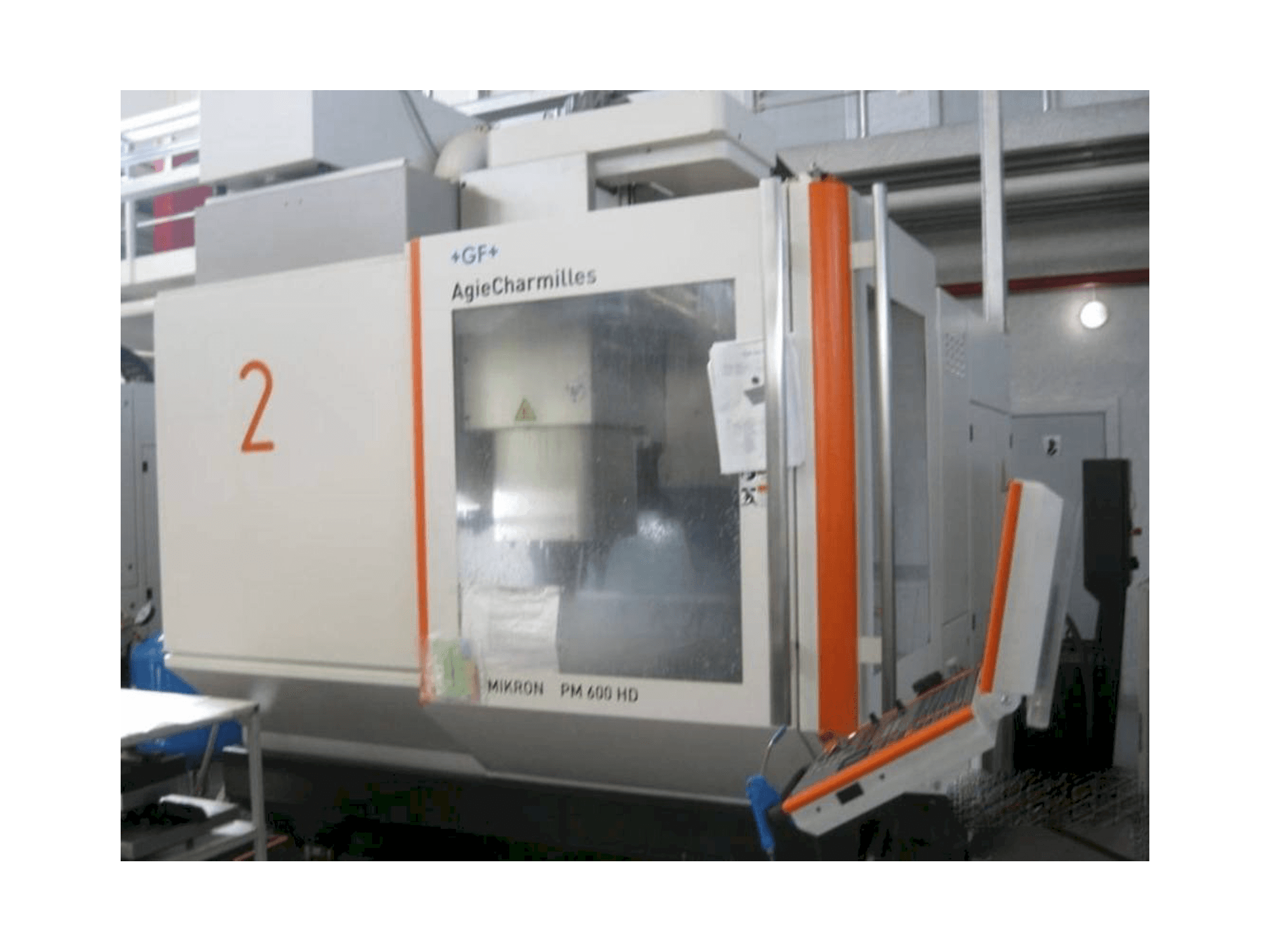 Makine AgieCharmilles Mikron HPM 600 HD - Önden görünüm