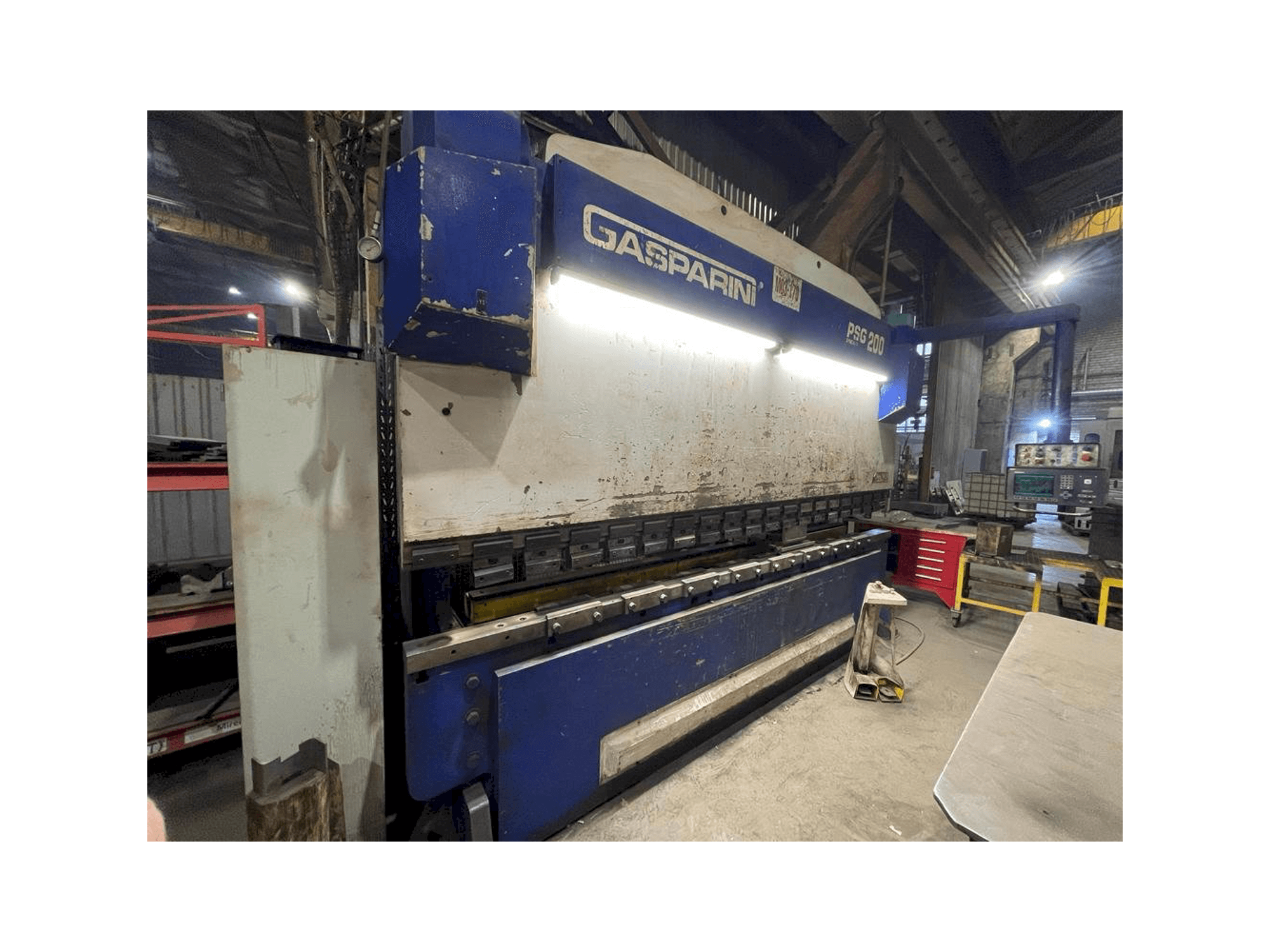 Makine GASPARINI PSG 200/4000 - Önden görünüm