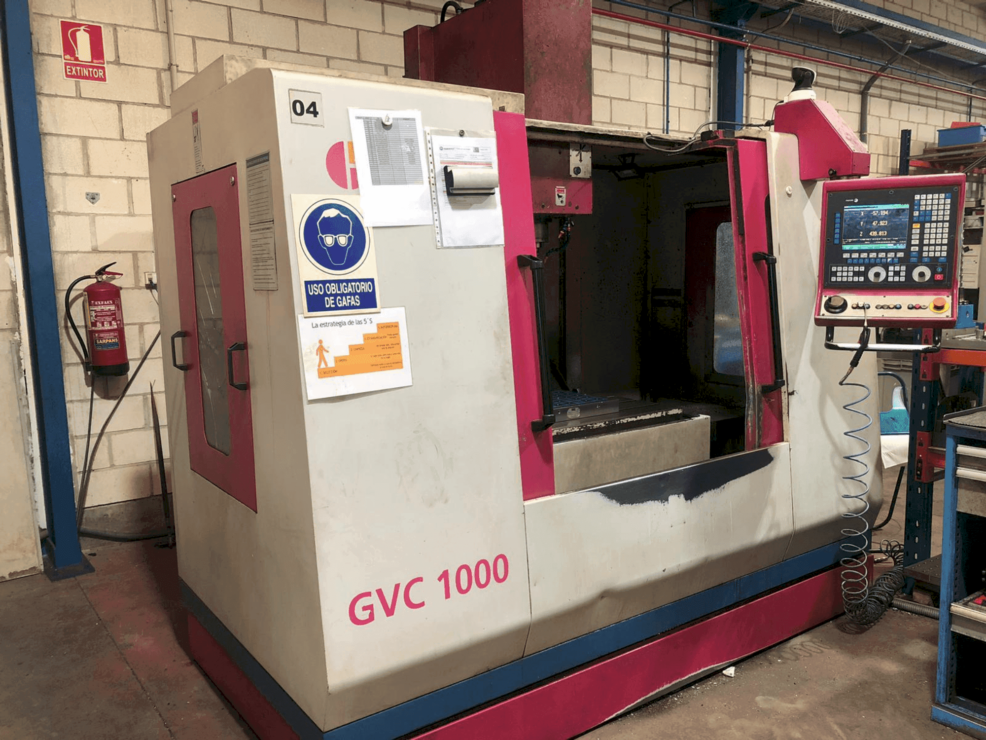 Makine LAGUN KONDIA GVC 1000 - Önden görünüm