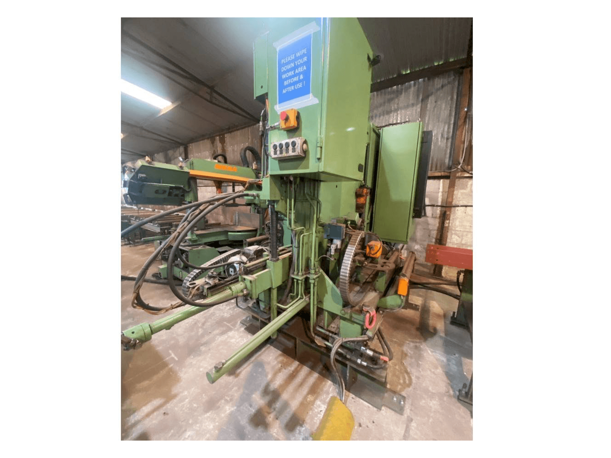 Makine Peddinghaus BDL760/3 with Meba 400DG-700 - Önden görünüm